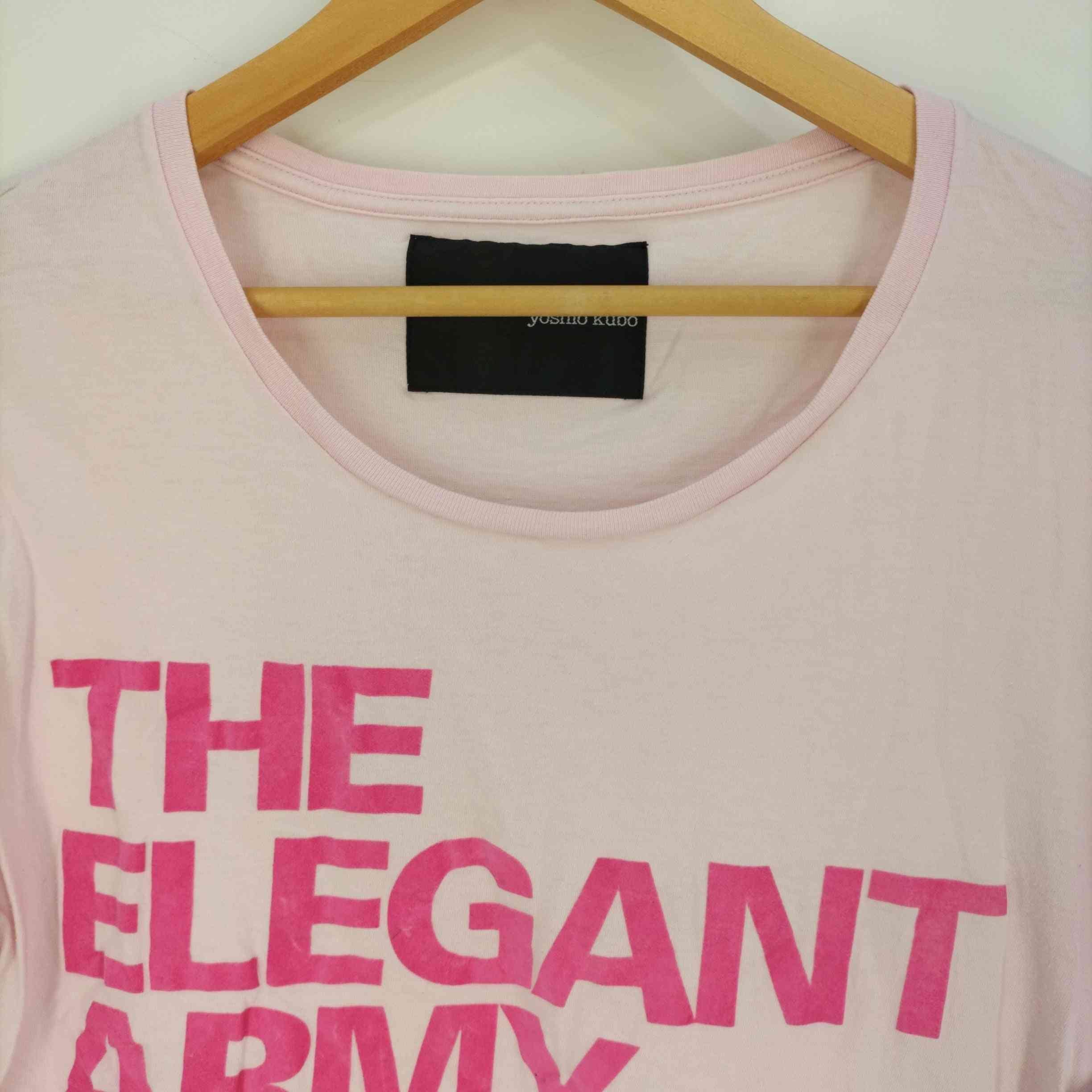 ヨシオクボ yoshio kubo THE ELEGANT ARMY プリントTシャツ メンズ JPN