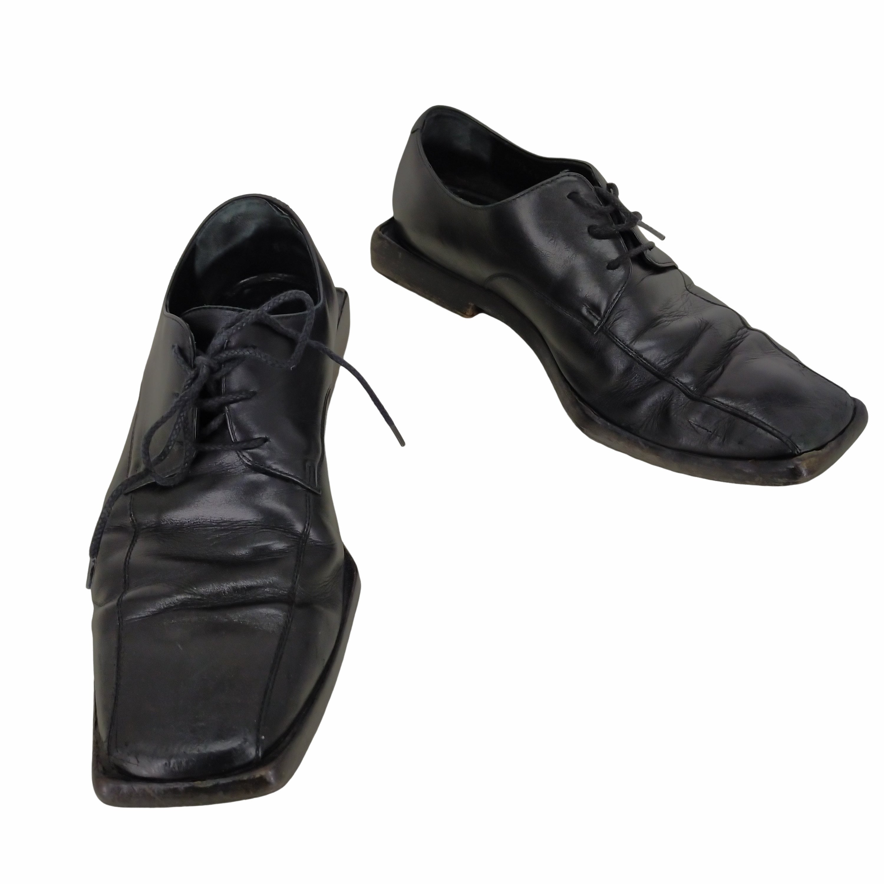 黒系BALENCIAGA square toe Derby shoes メンズ 40
