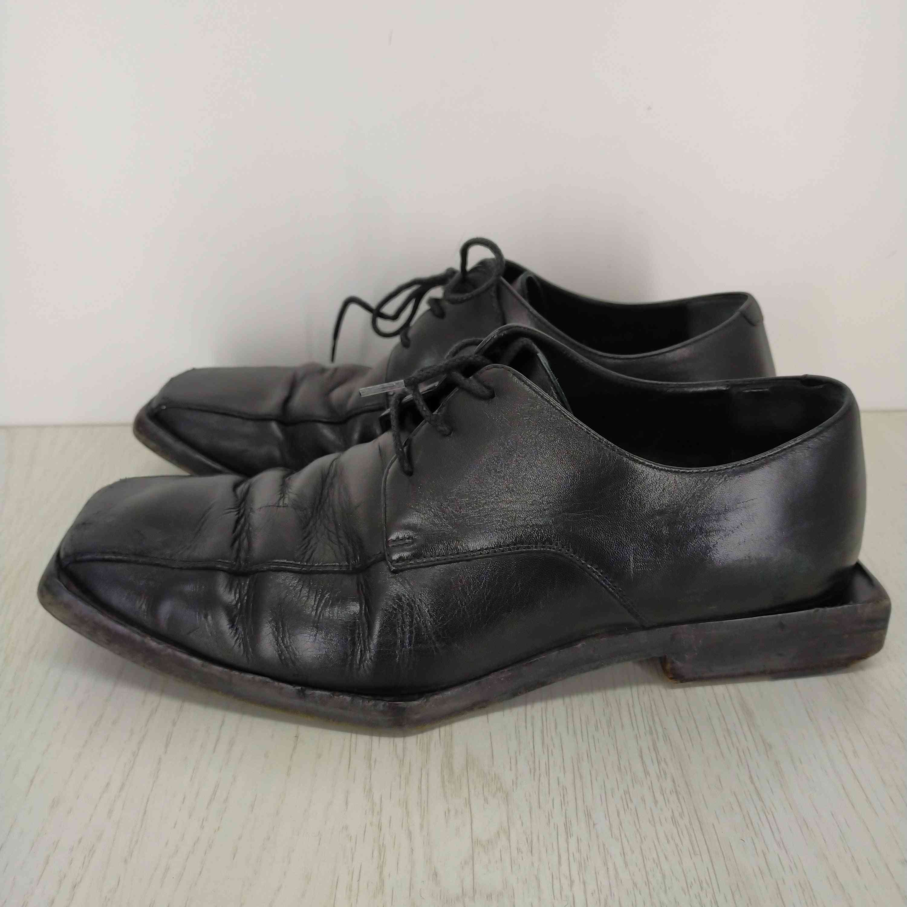 黒系BALENCIAGA square toe Derby shoes メンズ 40