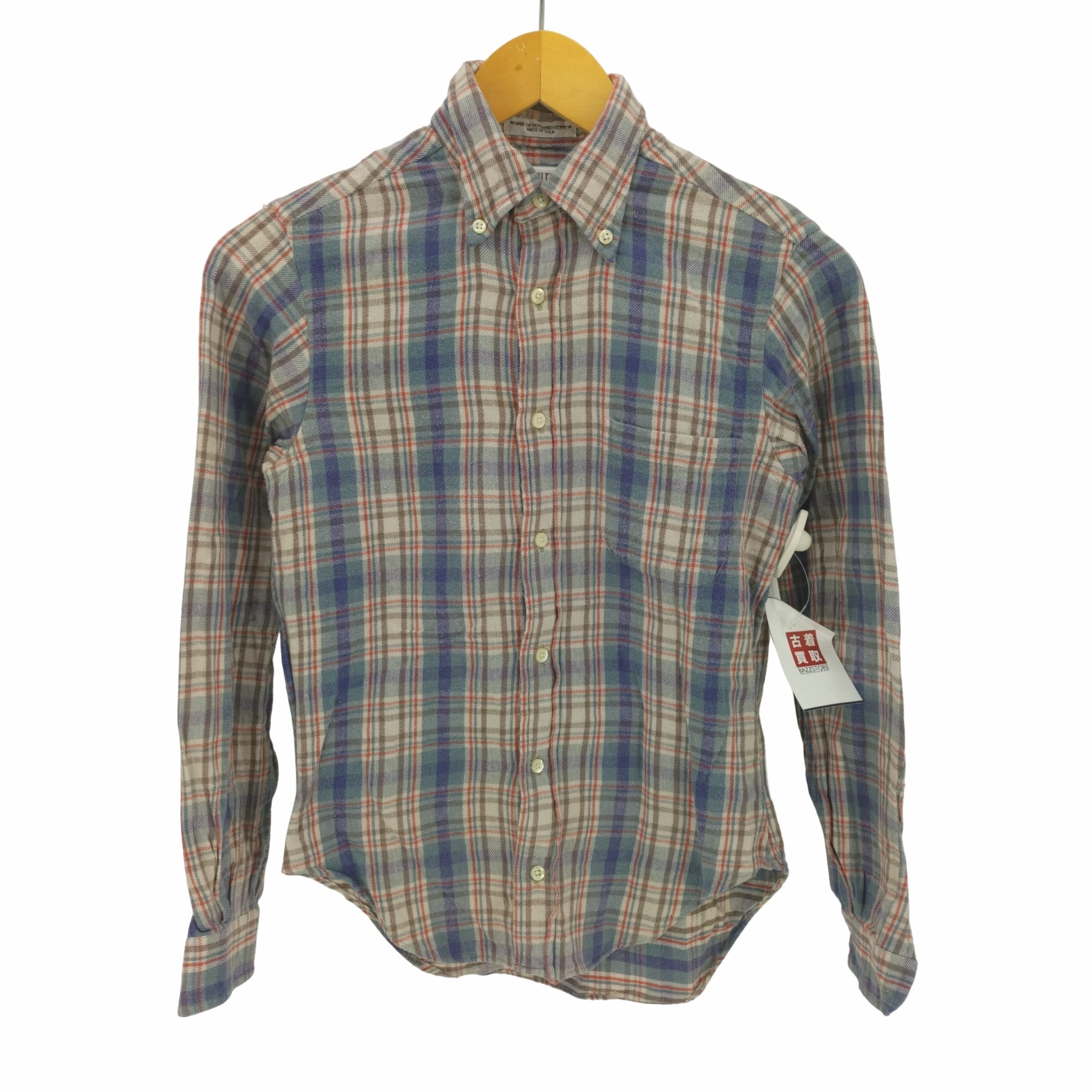 シャツインディヴィジュアライズドシャツのリネン開襟シャツ米国製アメリカ製