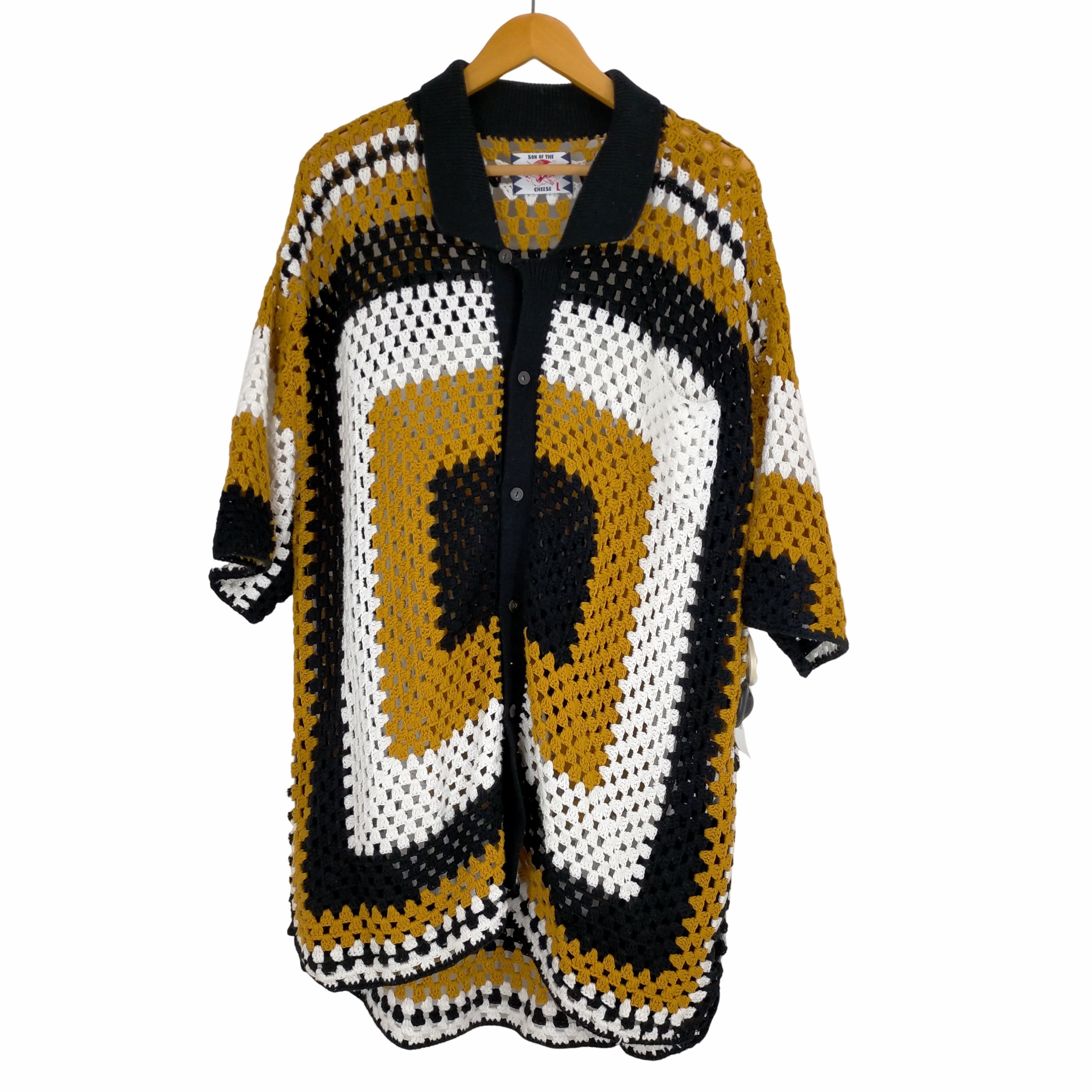 サノバチーズ SON OF THE CHEESE Big Flower Knit Shirt メンズ JPN：L – ブランド古着買取販売バズストア