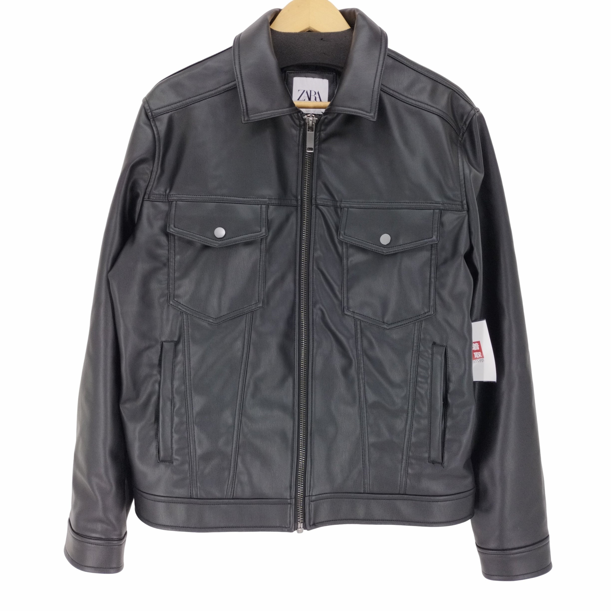 ザラ ZARA フェイクレザー ジャケット メンズ L – ブランド古着買取