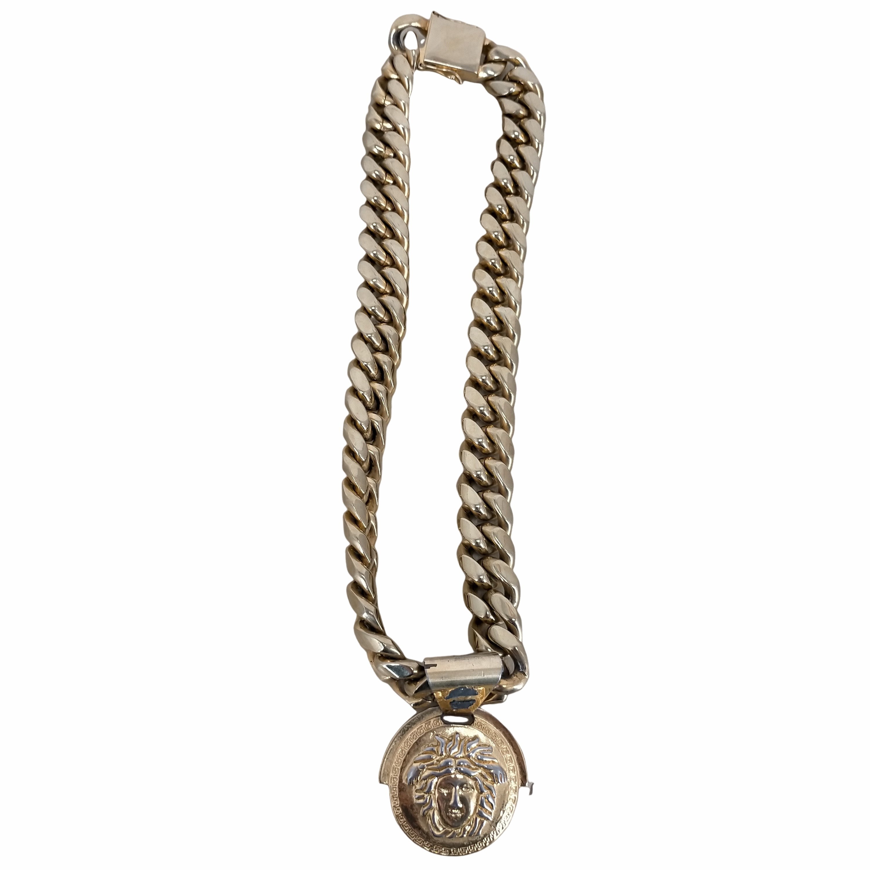 VERSACE メデューサ 喜平ブレスレット Lサイズ 極太チェーン 聞きほれる 