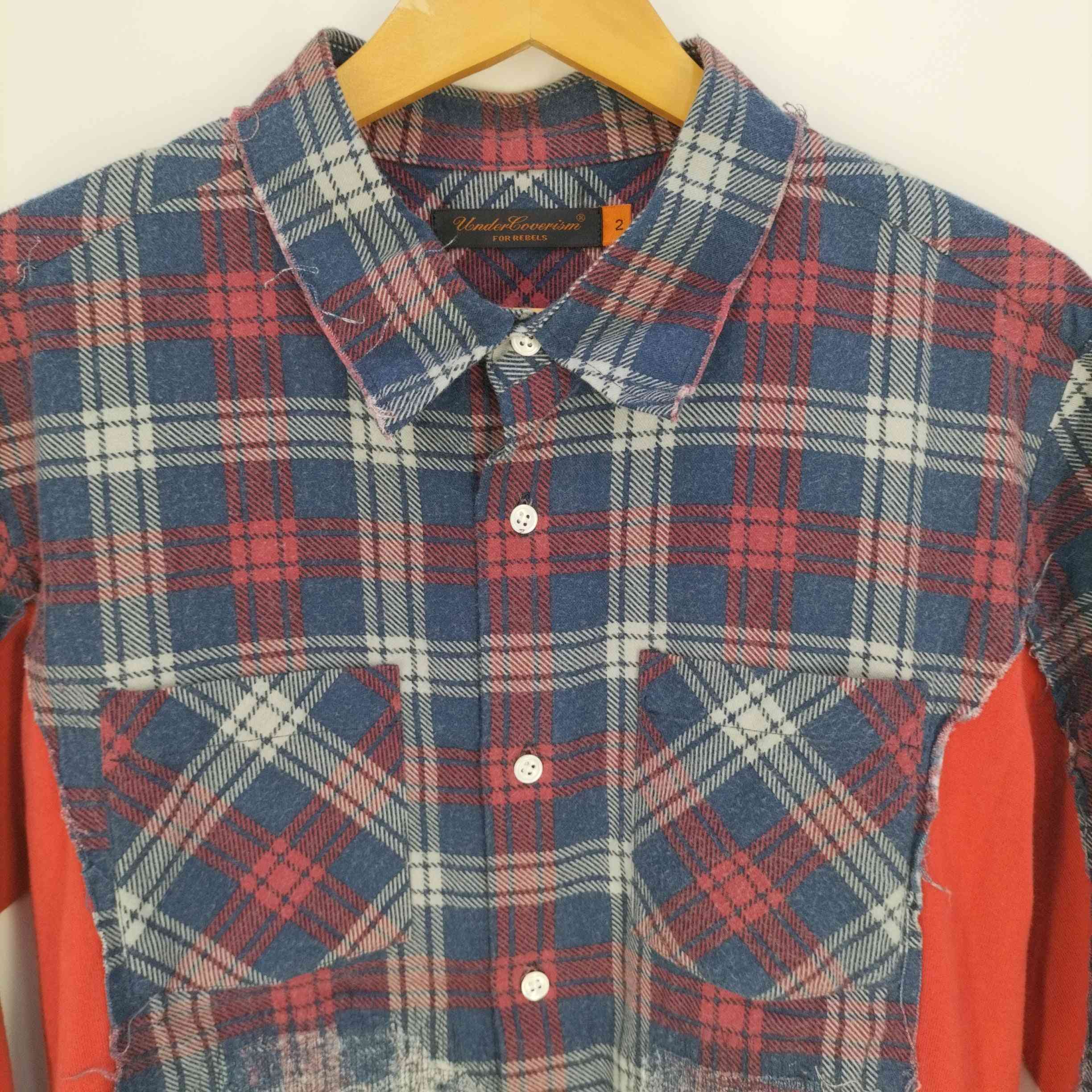 UNDERCOVER BUT BEAUTIFUL Ⅱ期 切替ネルシャツメンズ UNDERCOVER BUT BEAUTIFUL Ⅱ期 切替ネルシャツメンズ