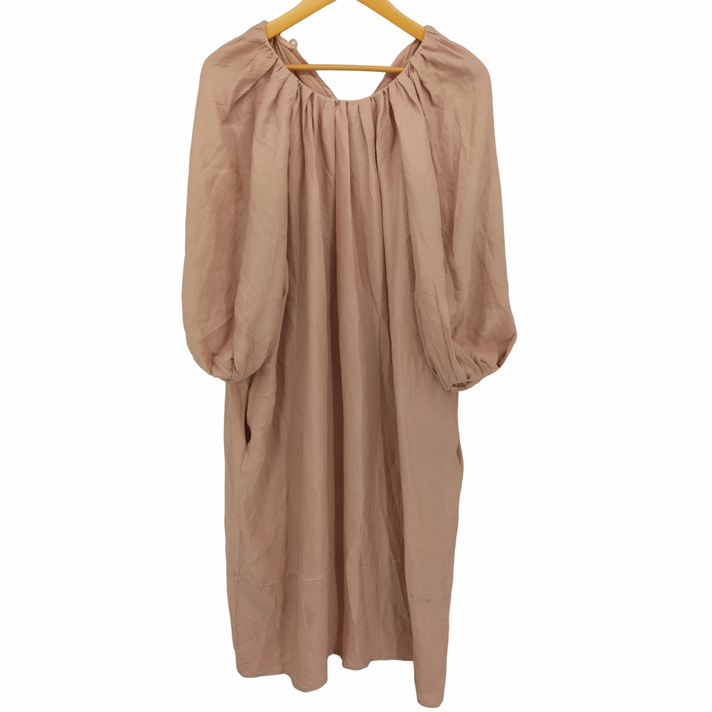 ドゥロワー Drawer パフスリーブ シルク ワンピース レディース 36  