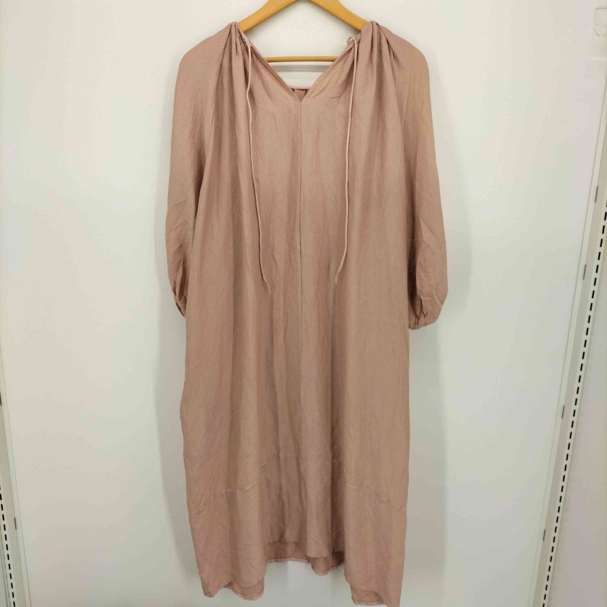 ドゥロワー Drawer パフスリーブ シルク ワンピース レディース 36  