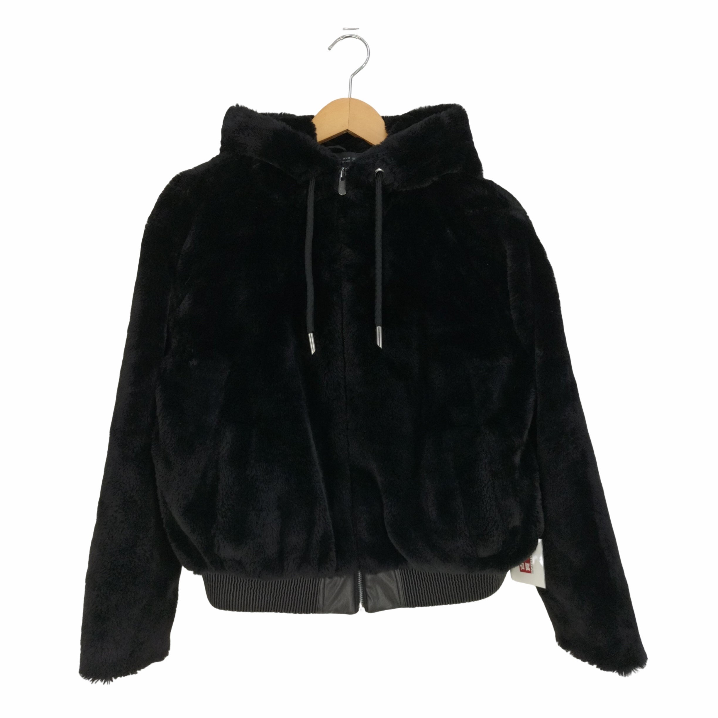 ザラ ZARA FAUX FUR HOODED JACKET フェイクファー フーデッドジャケット レディース import：S –  ブランド古着買取販売バズストア