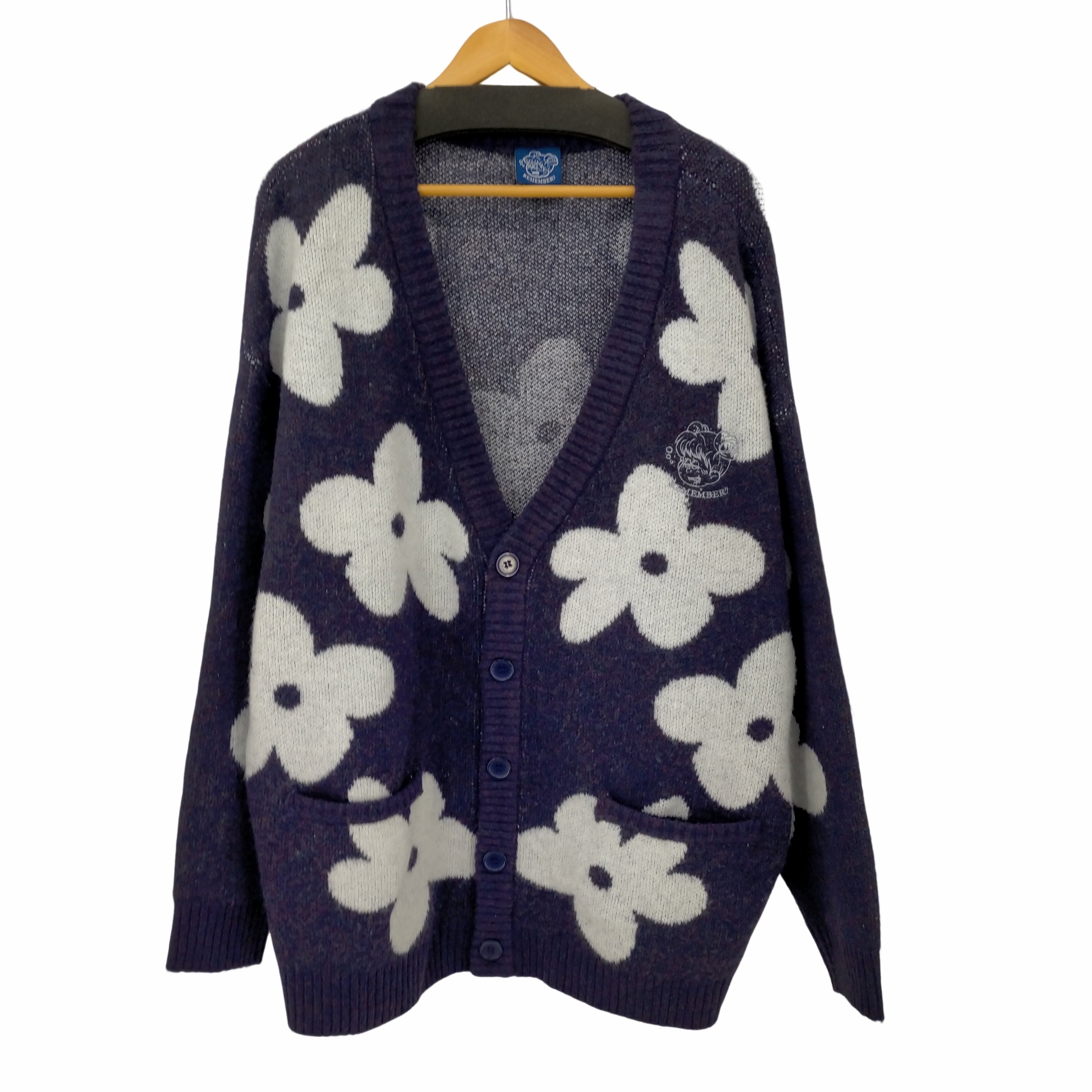 リメンバー REMEMBER flower knit cardigan フラワーニット