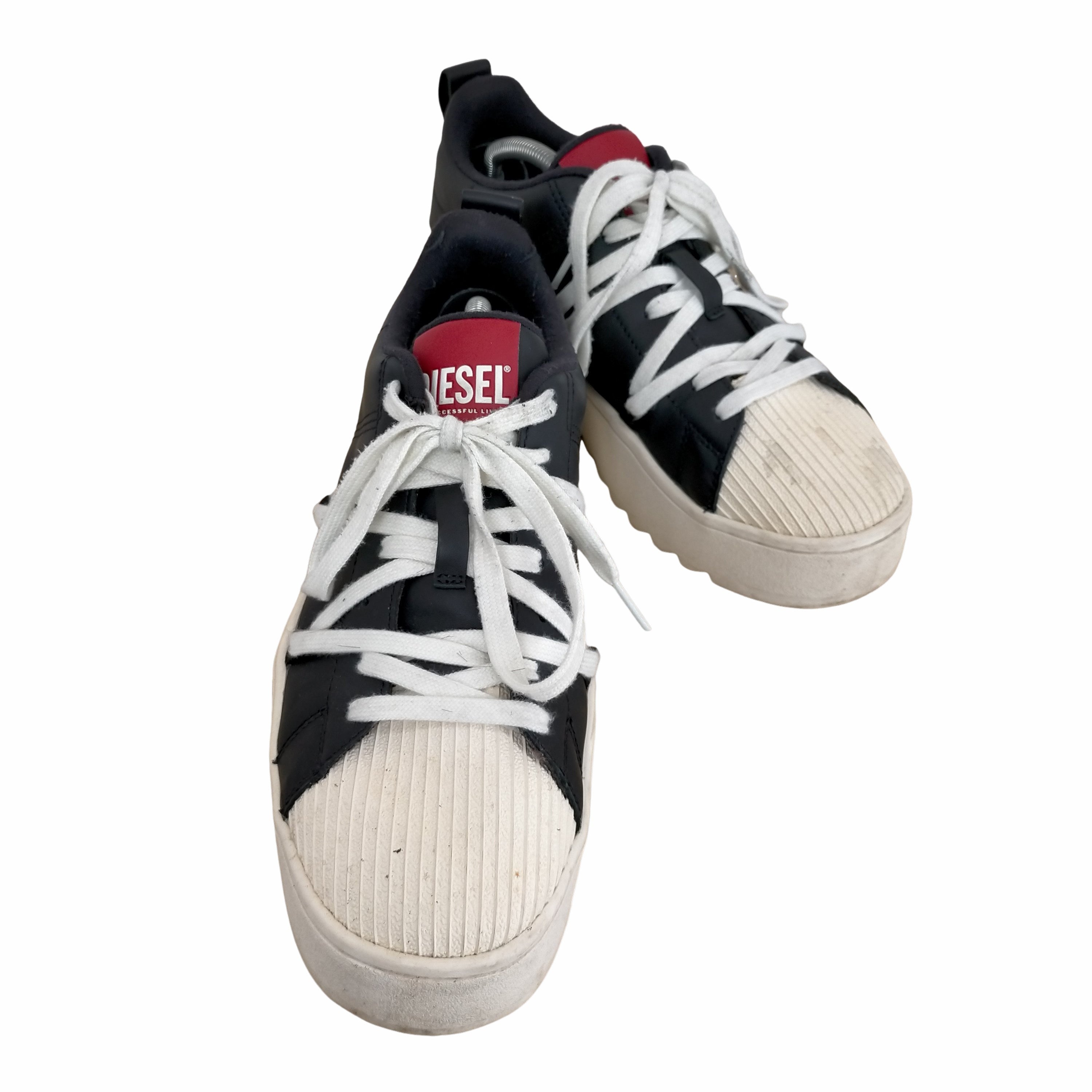 ディーゼル DIESEL Black S-Shika Lace-Up Sneakers メンズ EUR：43 – ブランド古着買取販売バズストア