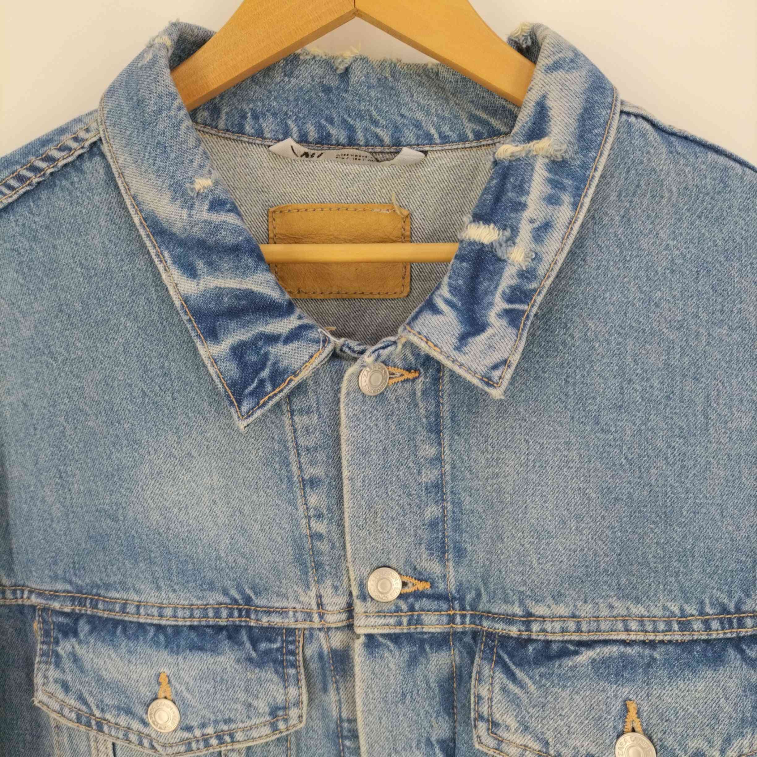 ZARAMAN RELAXED FIT デニムジャケット ダメージ加工（ザラ
