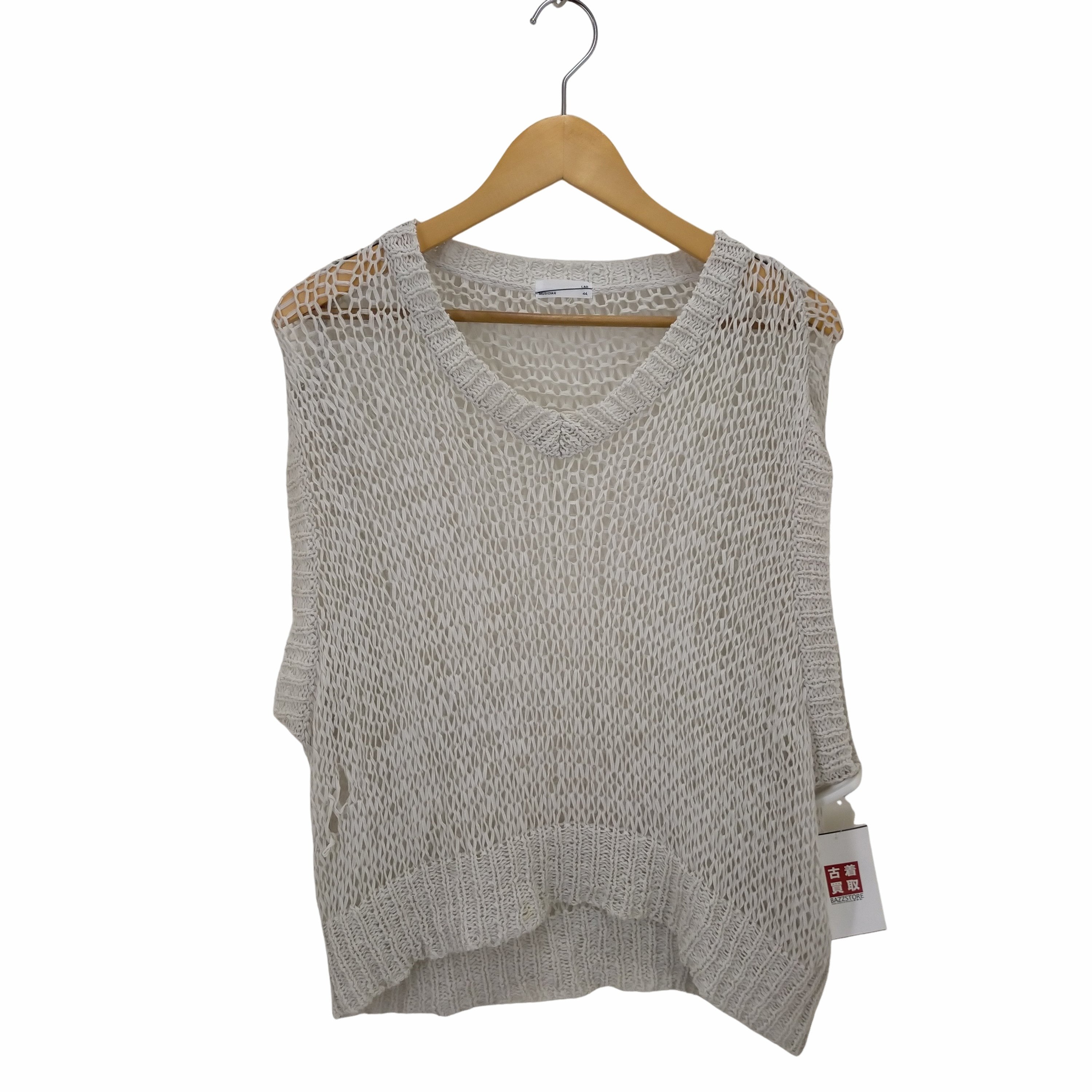 ラッドミュージシャン LAD MUSICIAN 22SS BIG VEST TAPE YARN KNIT テープヤーン BIGベスト メンズ 44