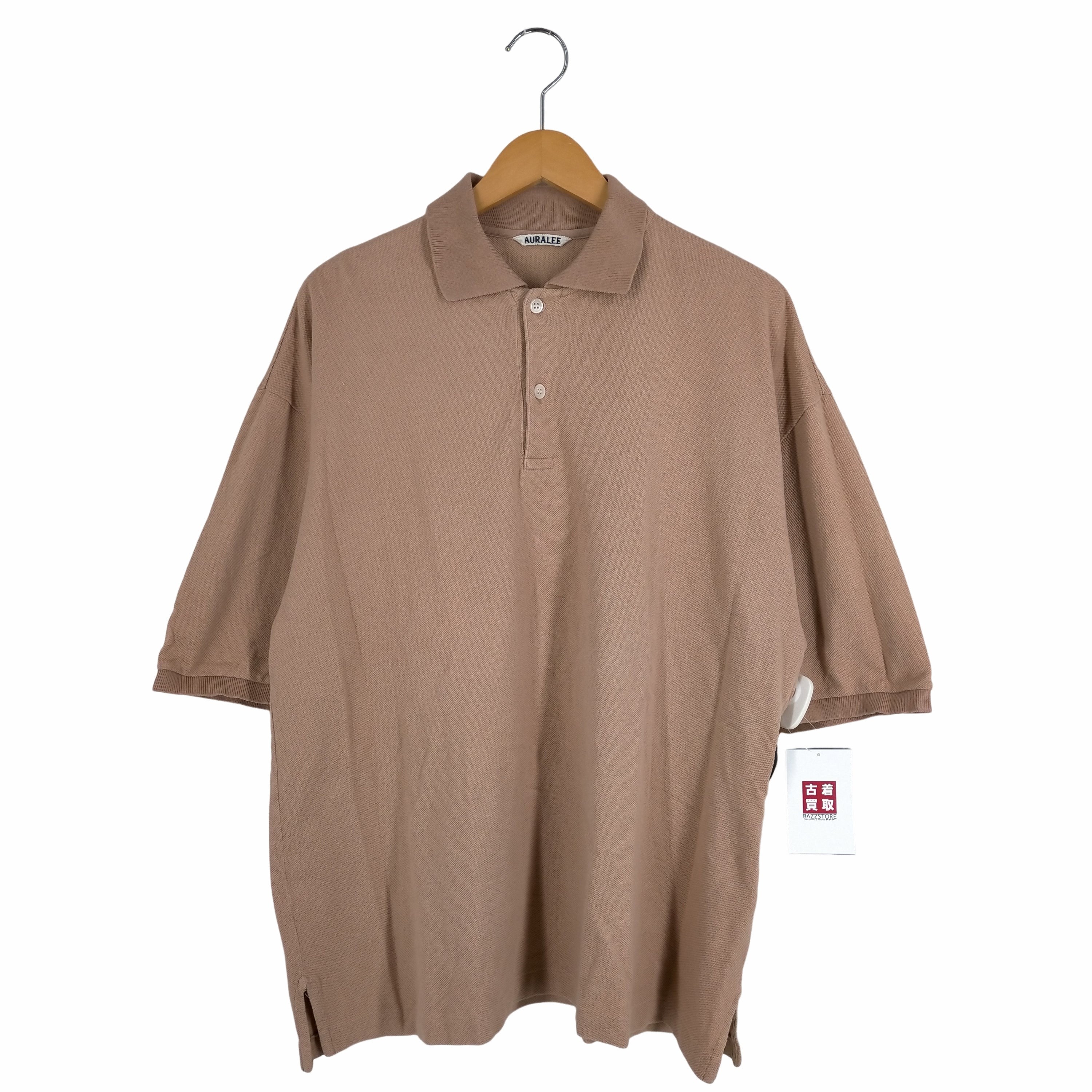 オーラリー AURALEE 19SS SUPER SOFT PIQUE BIG POLO 鹿の子ポロシャツ 