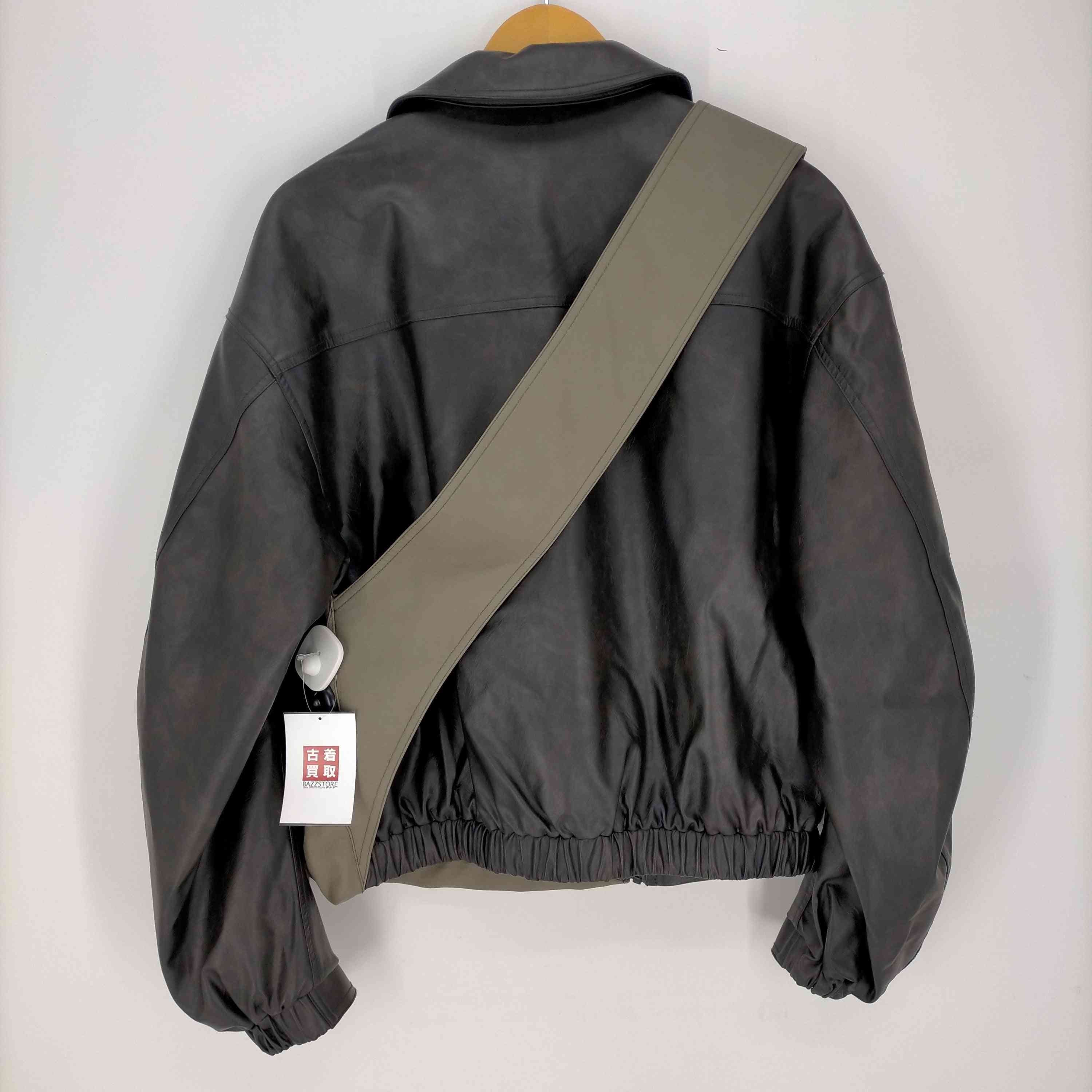 ナットエンペラー NUT EMPEROR FAKE LEATHER JACKET 変形ジップ フェイクレザー ジャケット メンズ 2 –  ブランド古着買取販売バズストア