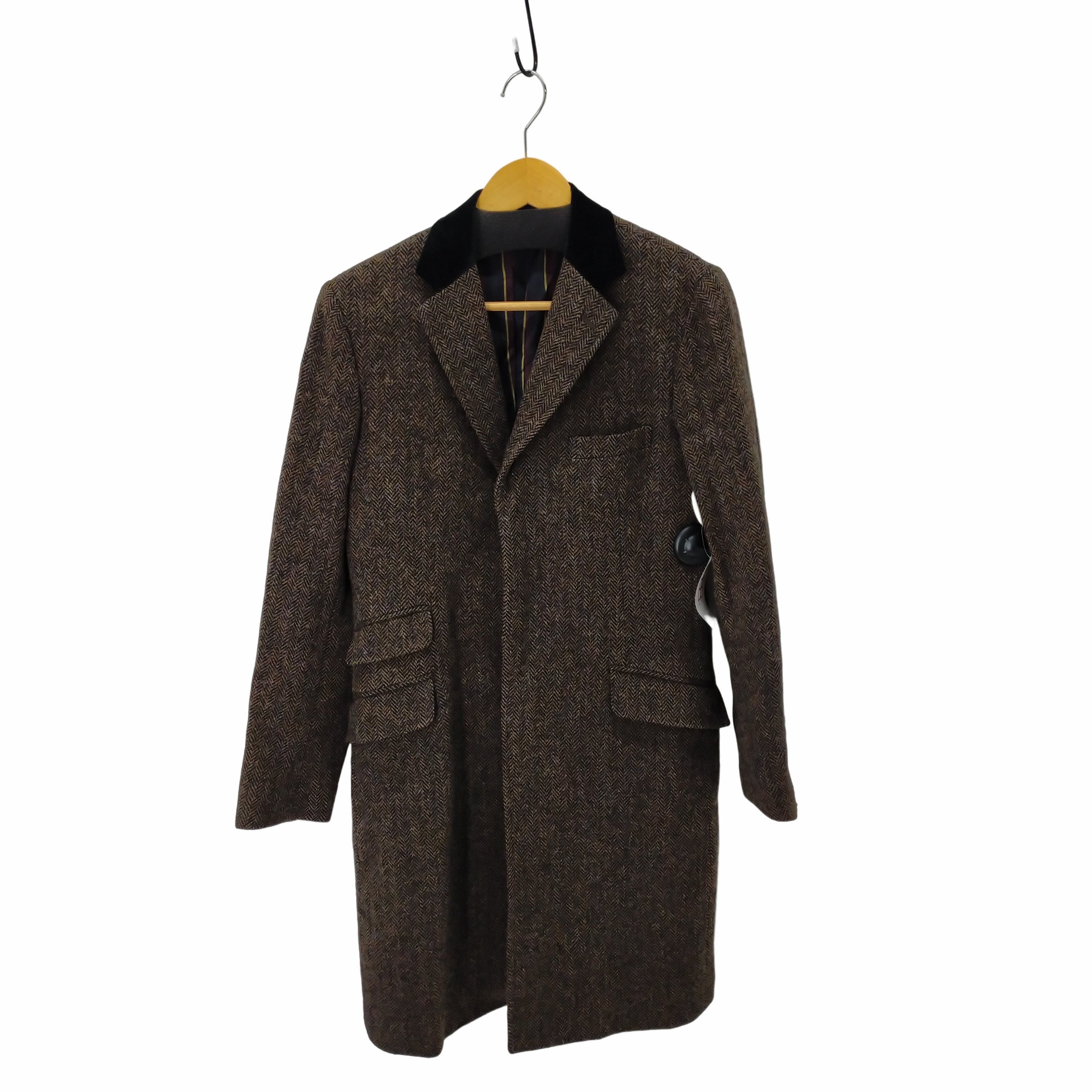 REATS TAILOR ZAZOUS ウール チェスターコート M 黒 メンズ ロング