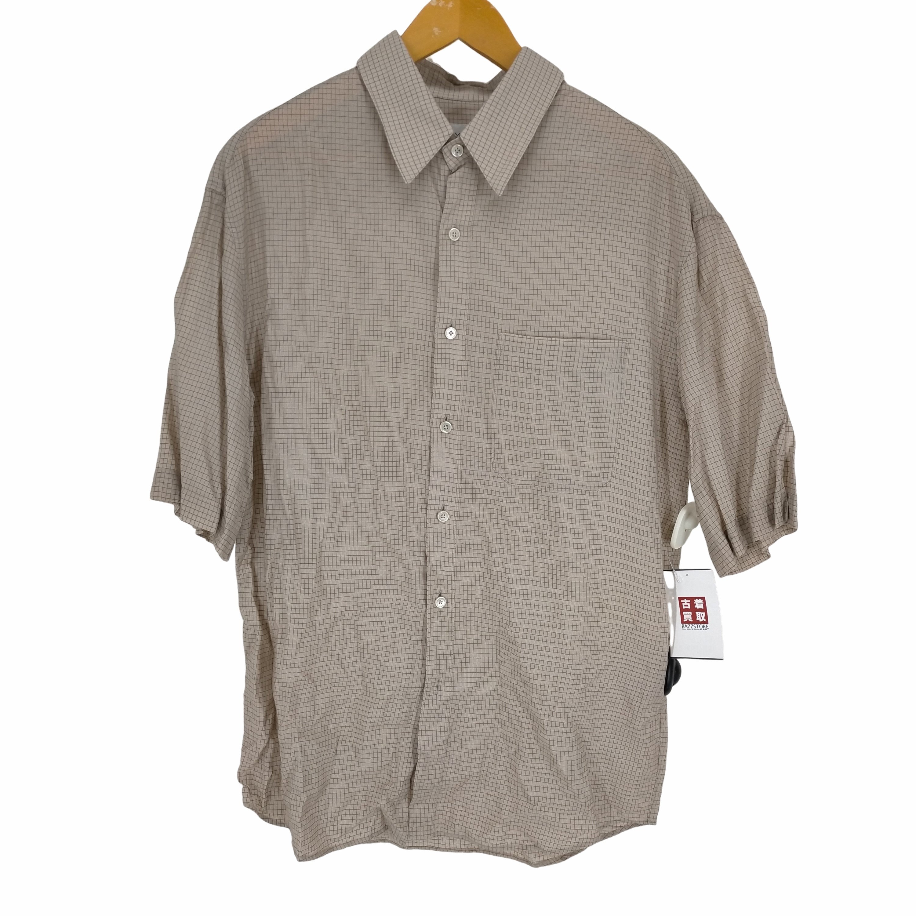 ルメール LEMAIRE 22SS シルクコットン半袖シャツ メンズ JPN：S 