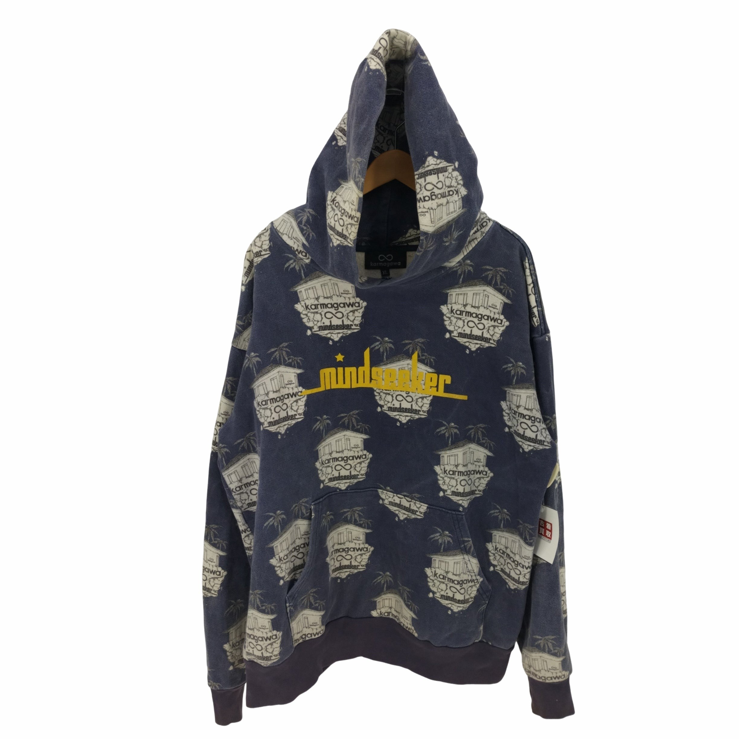 マインドシーカー Mindseeker SWEAT HOODIE 総柄 スウェット