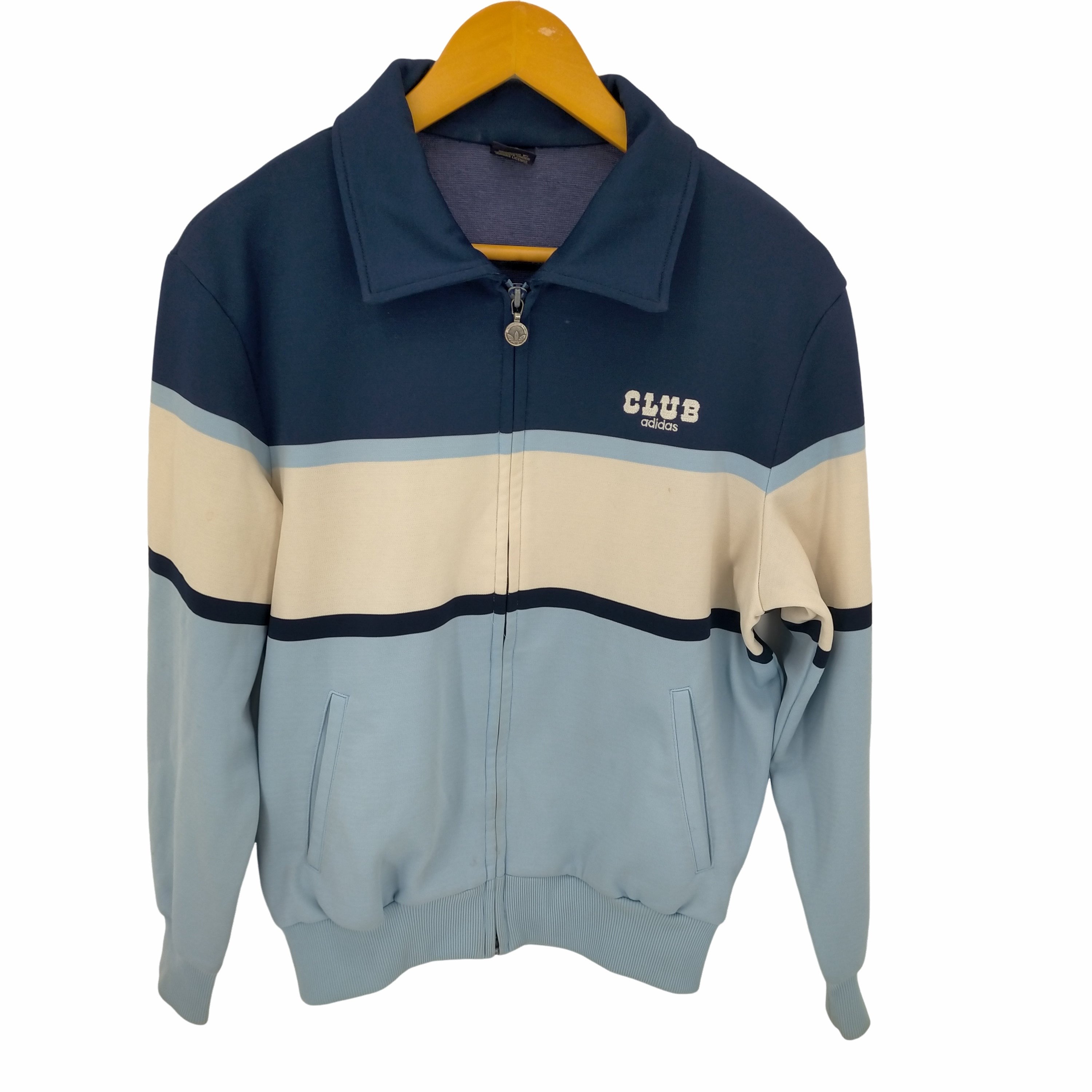 アディダス adidas 80S デサント CLUBタグ トリコロール ポロ