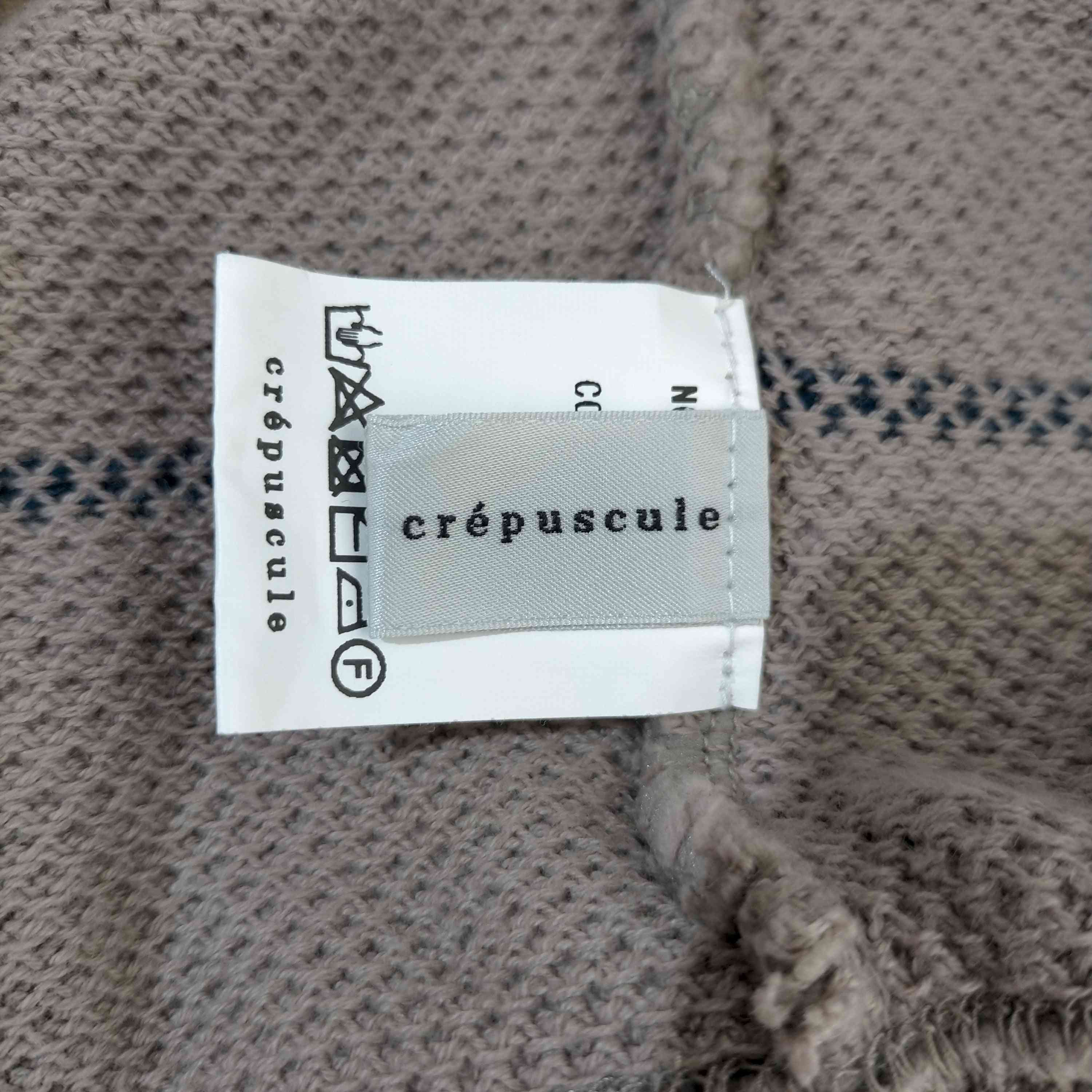 クレプスキュール crepuscule BD KANOKO P/O 鹿の子ボーダースウェット