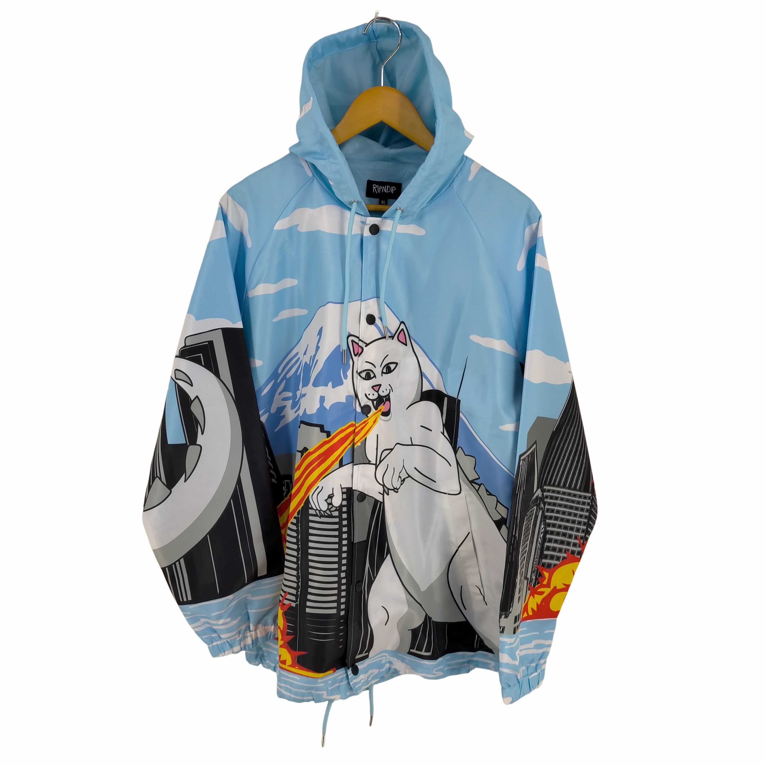 リップンディプ RIPNDIP NERMZILLA HOODED COACH JACKET メンズ