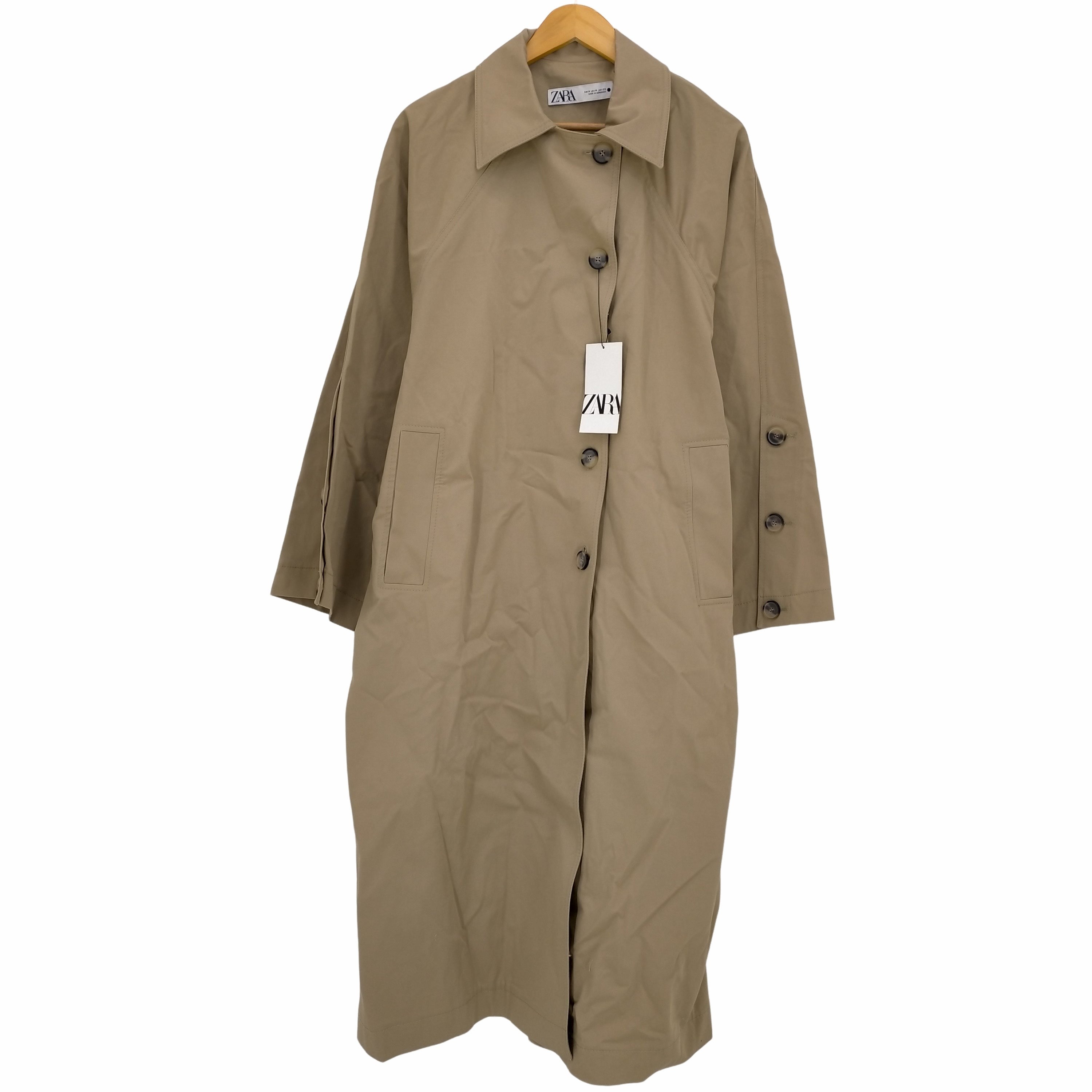 ザラ ZARA OVERSIZED RUNS BIG Buttoned Trench Coat バックボタン ...