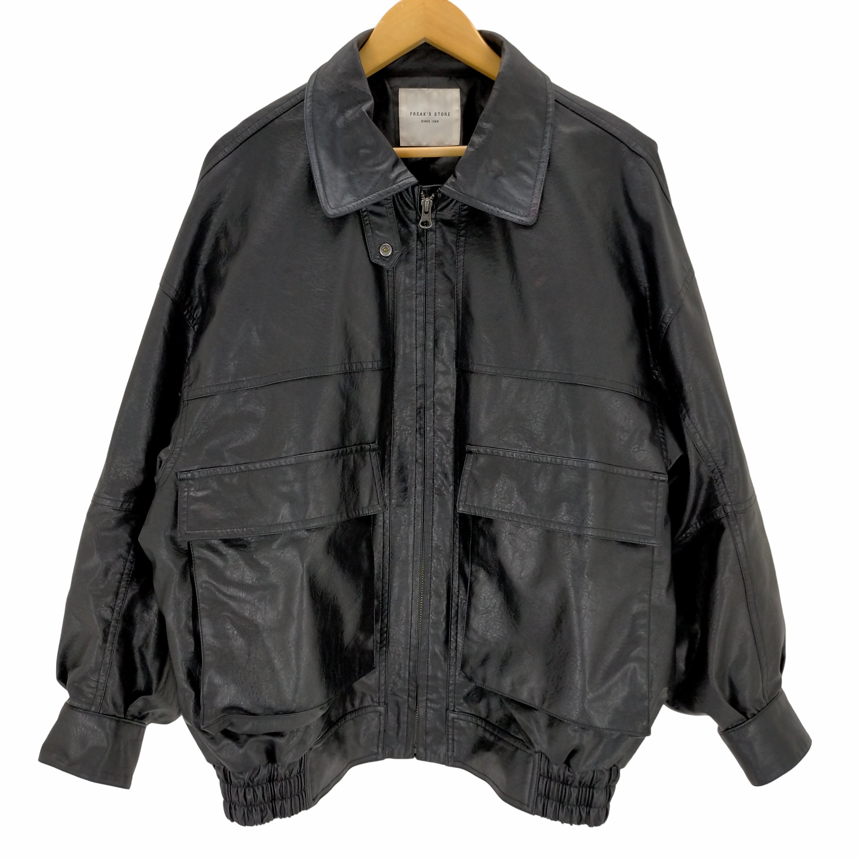フリークスストア FREAKS STORE 23AW フェイクレザー ブルゾン 