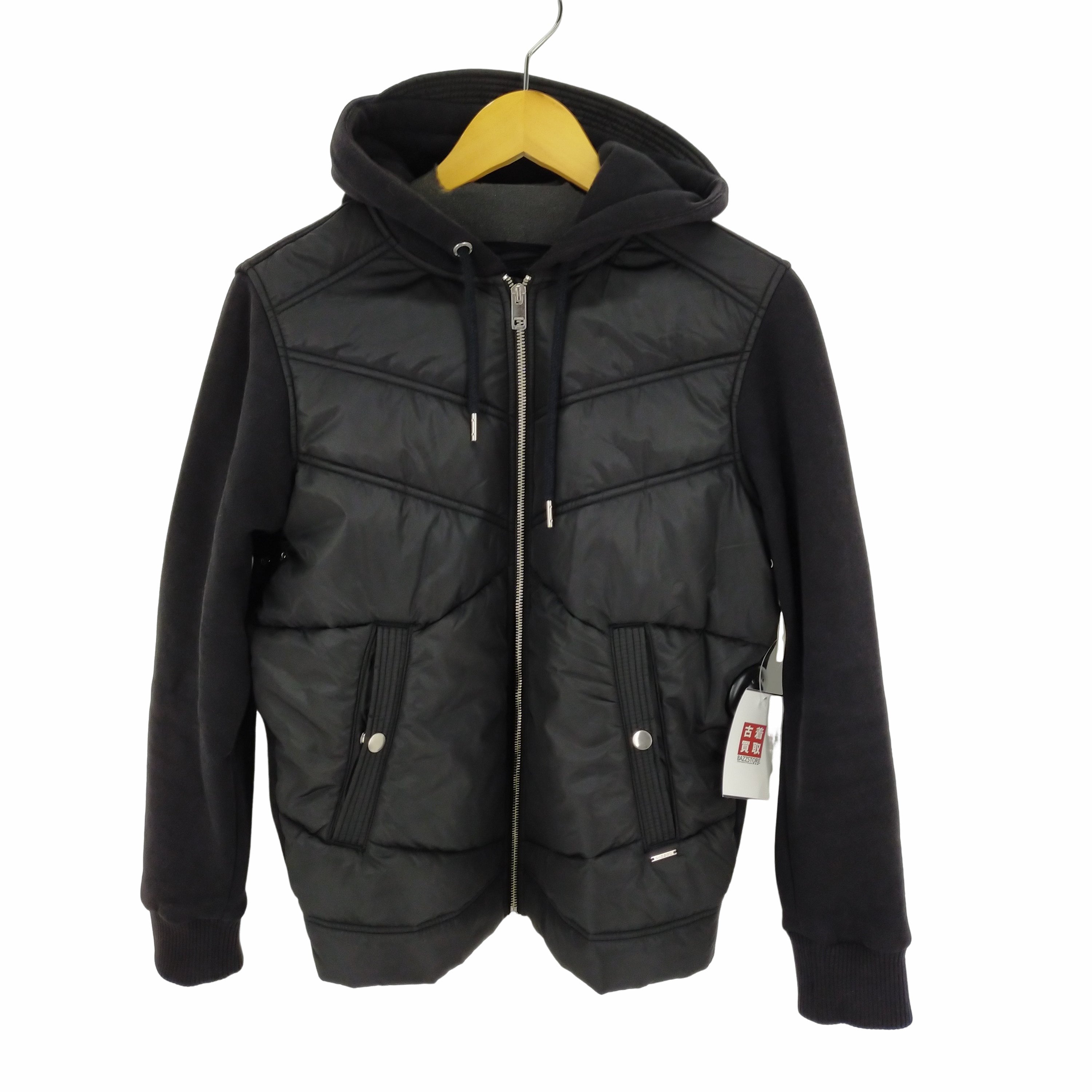 【DIESEL】異素材切り替え ジップアップ フーディ【送料関税込】 ディーゼル DIESEL 異素材切替ジップパーカー メンズ import:S