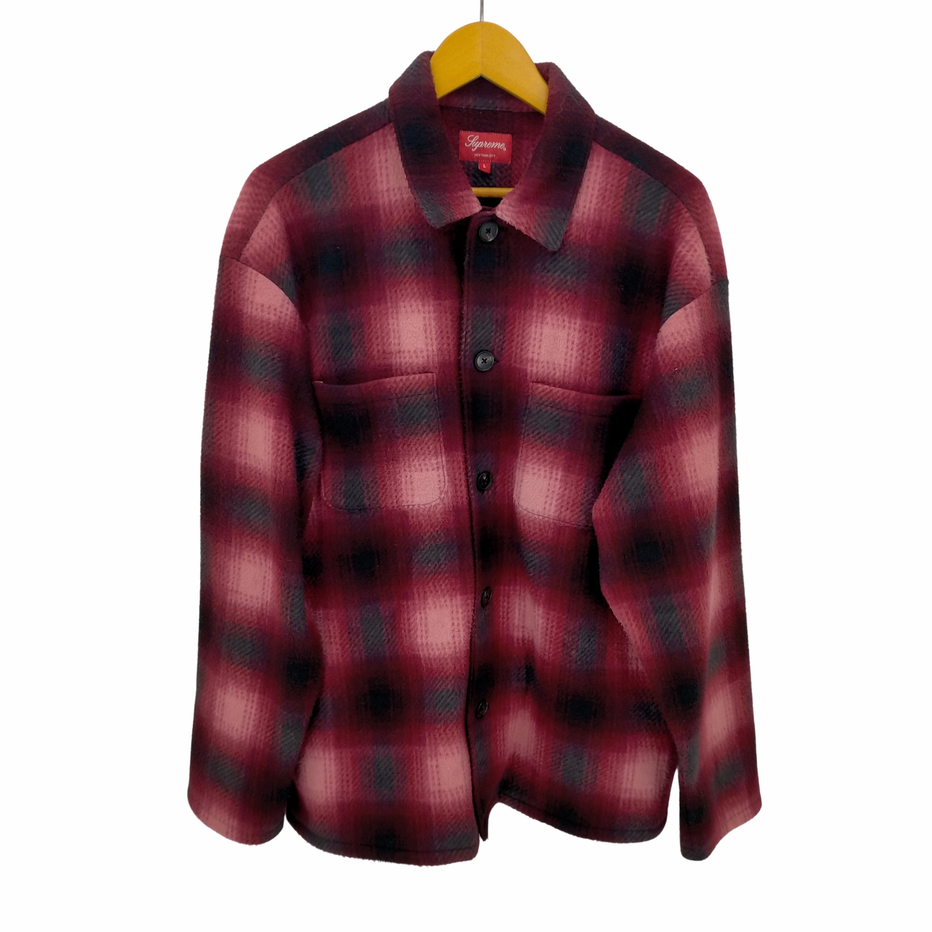 シュプリーム Supreme 20AW SHADOW PLAID FLEECE SHIRT メンズ JPN：L – ブランド古着買取販売バズストア