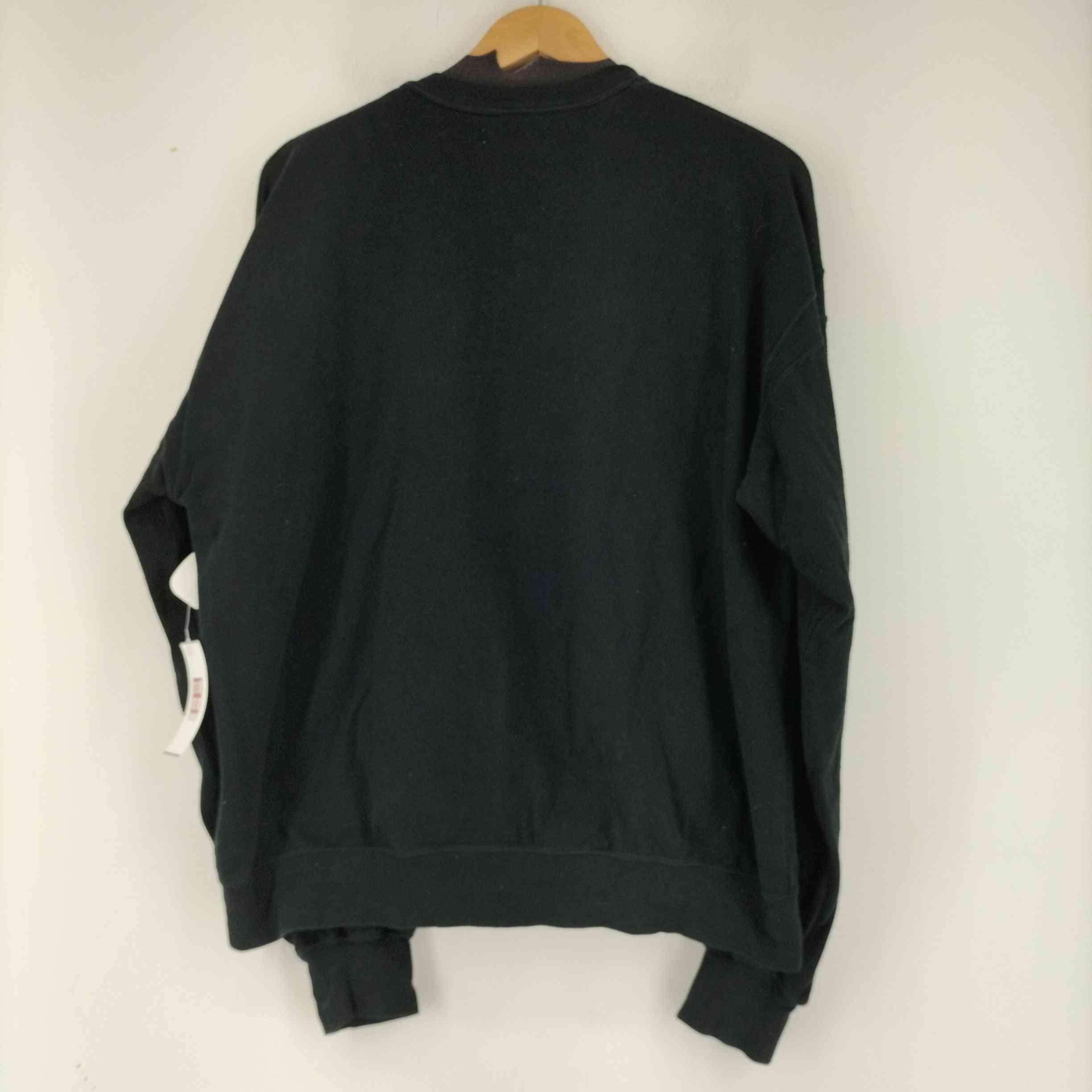マツフジ MATSUFUJI 21SS Henry Neck Sweat Shirt - BLACK メンズ JPN 