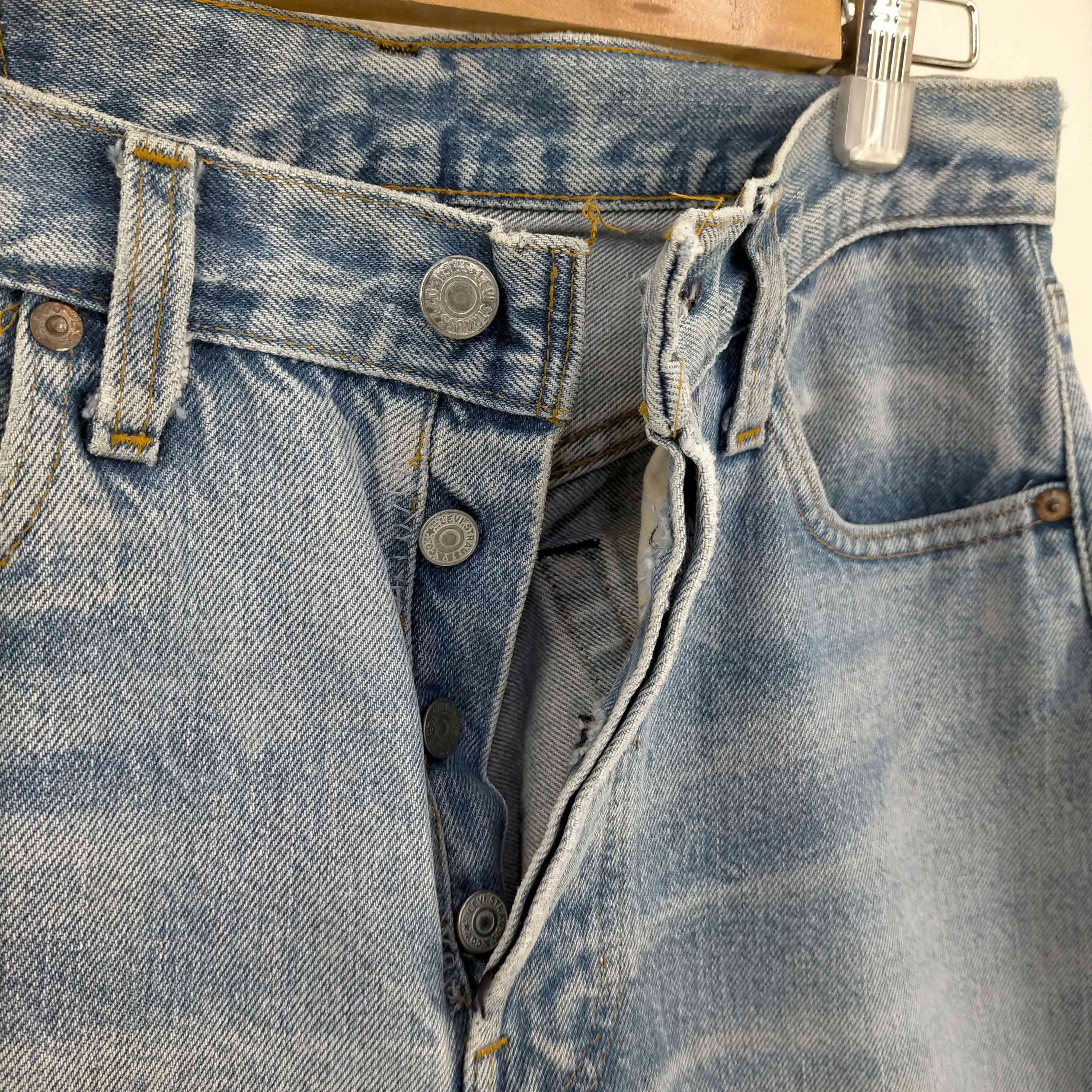 リーバイス Levis USA製 ボタン裏524刻印 エルパソ工場 501 赤耳 黒
