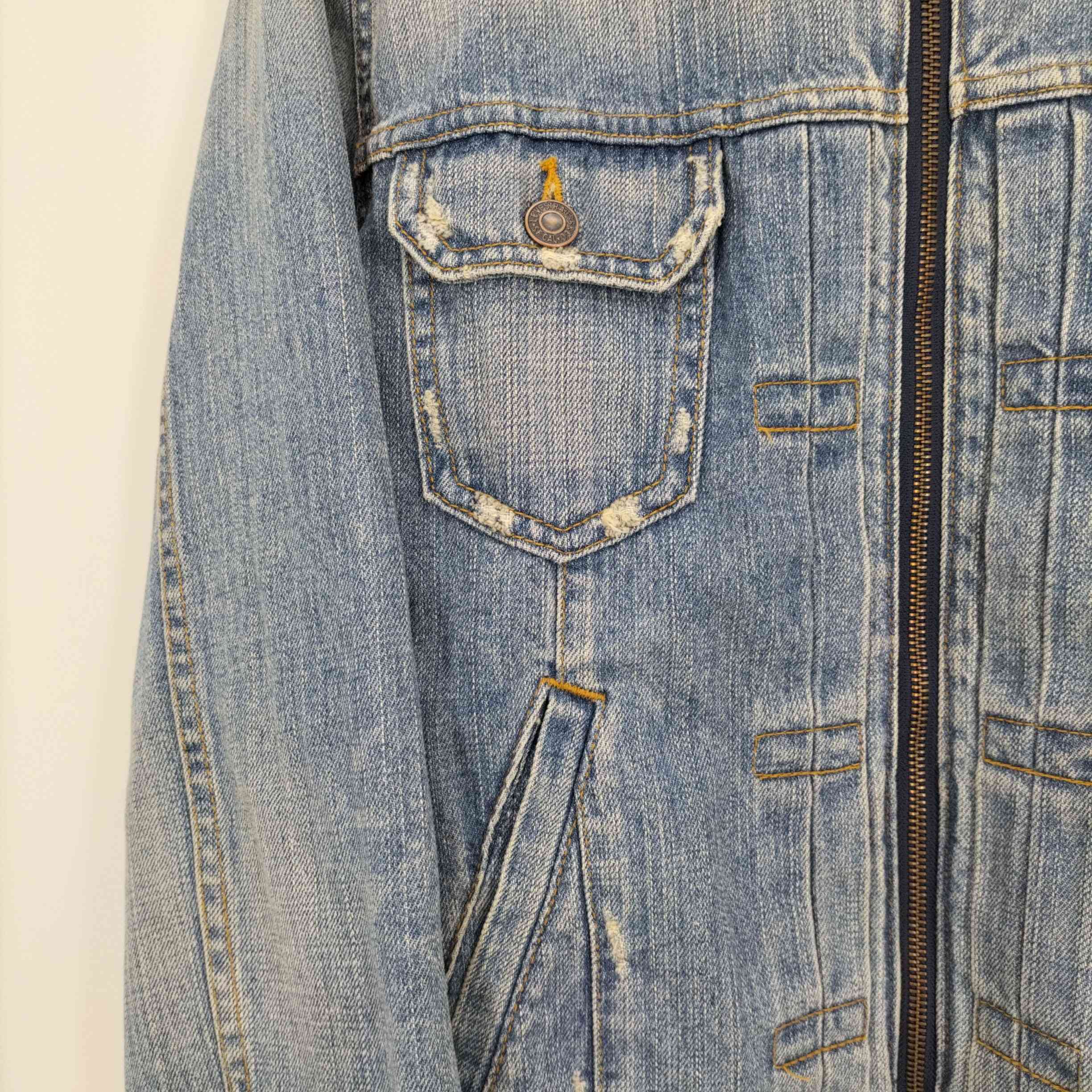 リーバイス デニムジャケット L 70602 2nd フルジップ リーバイス Levis 00S 70602 2nd 型 4P ジップアップ デニム