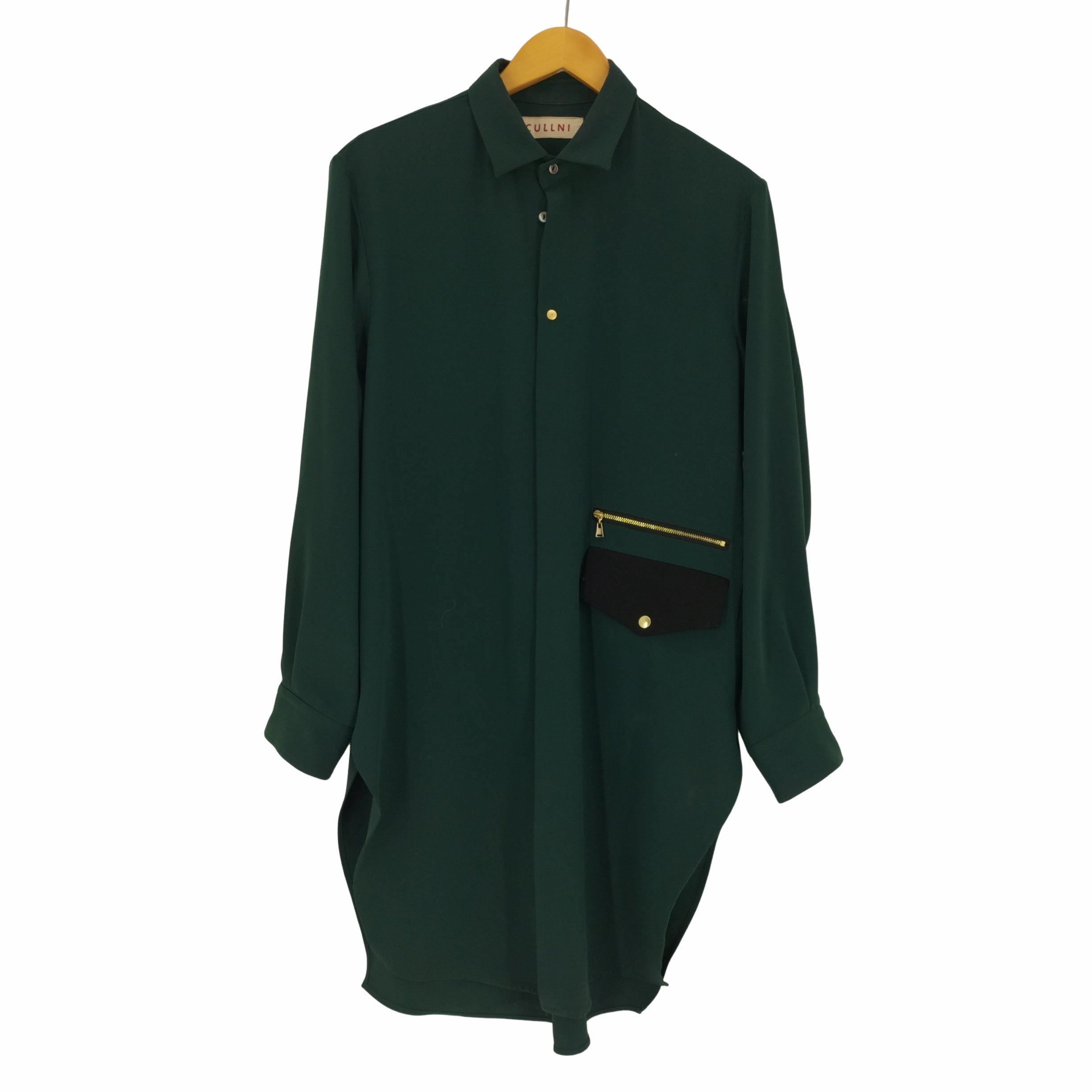 CULLNI 19AW ダブルクロスシャツ クルニ CULLNI 19AW ダブルクロスロングシャツ メンズ – ブランド古着