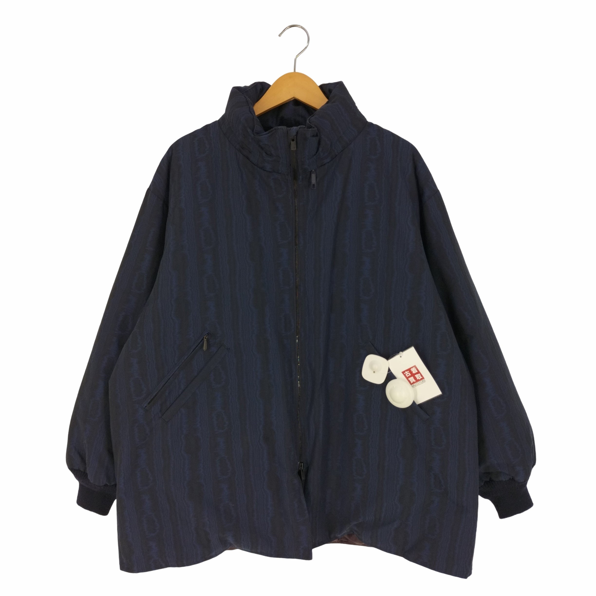 ニードルズ Needles Hooded Down Sur Coat - C/PE Moire Stripe Jq  