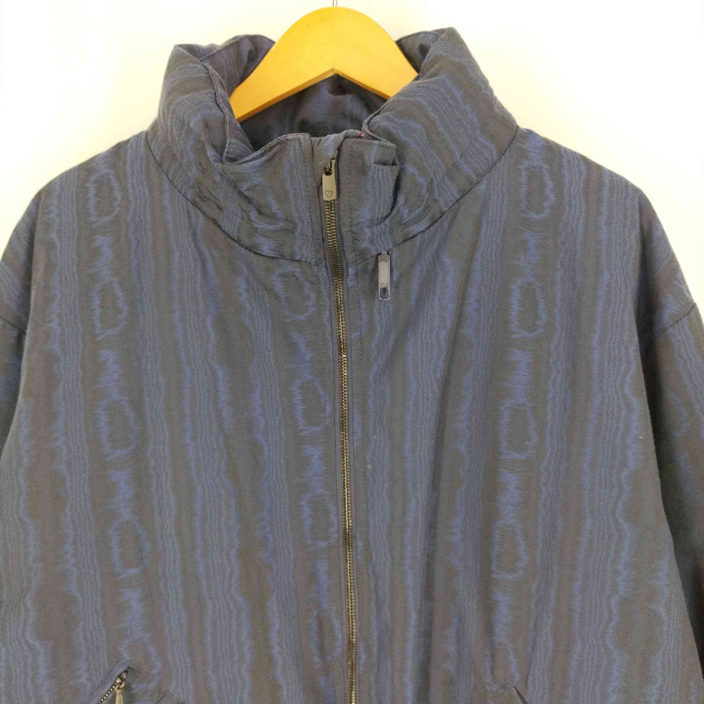 ニードルズ Needles Hooded Down Sur Coat - C/PE Moire Stripe Jq  