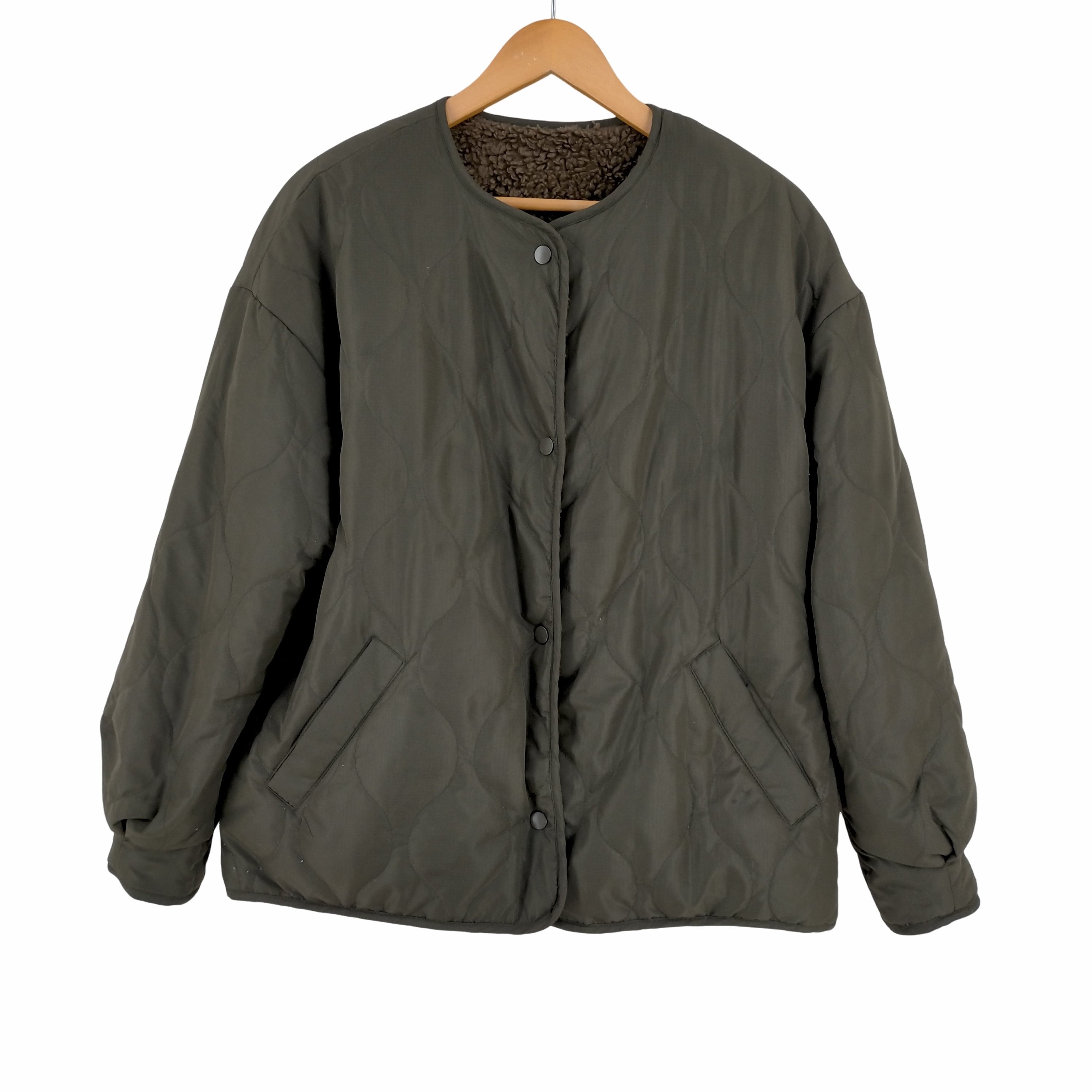 ザラ ZARA リバーシブル ボアキルティングライナージャケット 