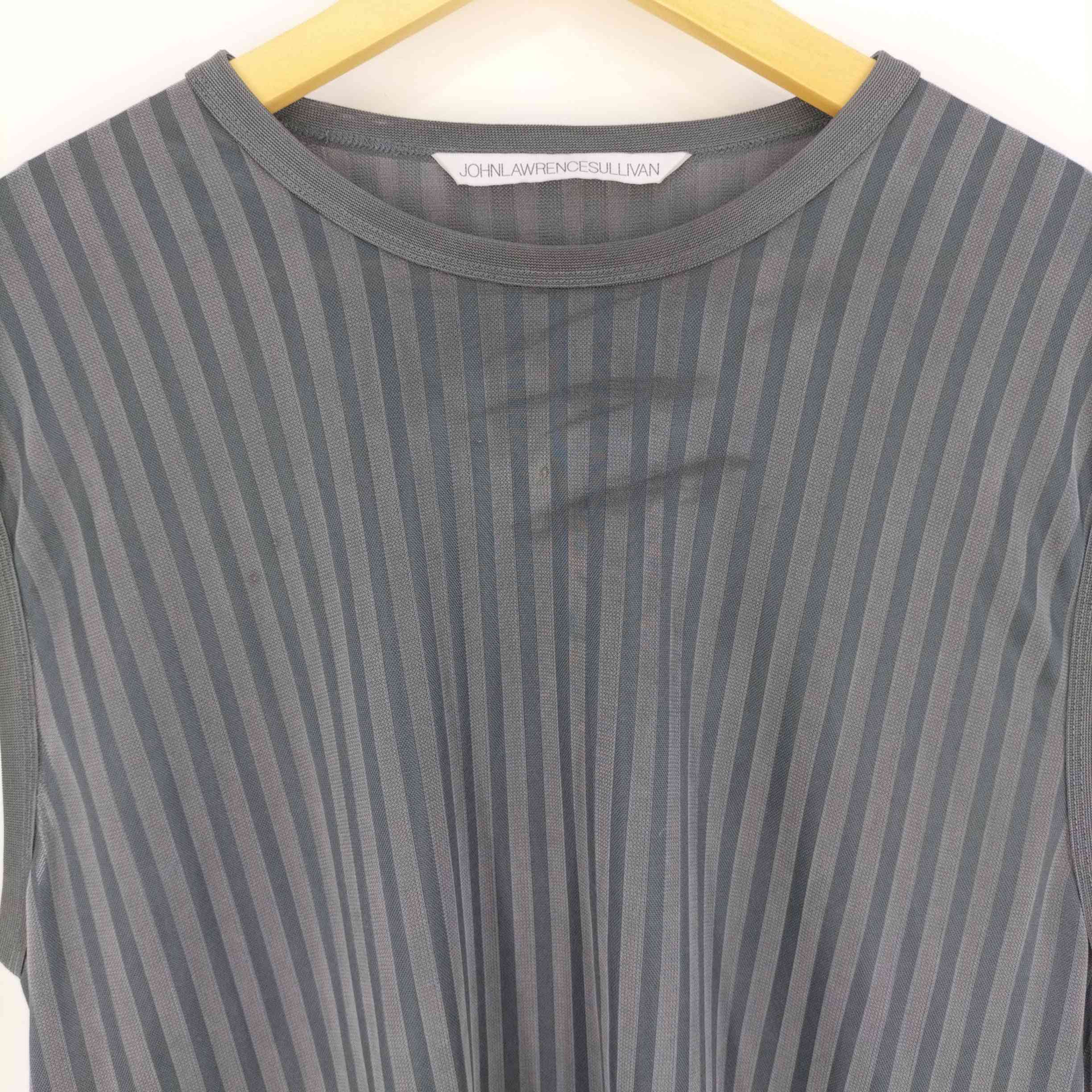 ジョンローレンスサリバン JOHN LAWRENCE SULLIVAN STRIPE JERSEY SLEEVELESS TOP ストライプ –  ブランド古着買取販売バズストア