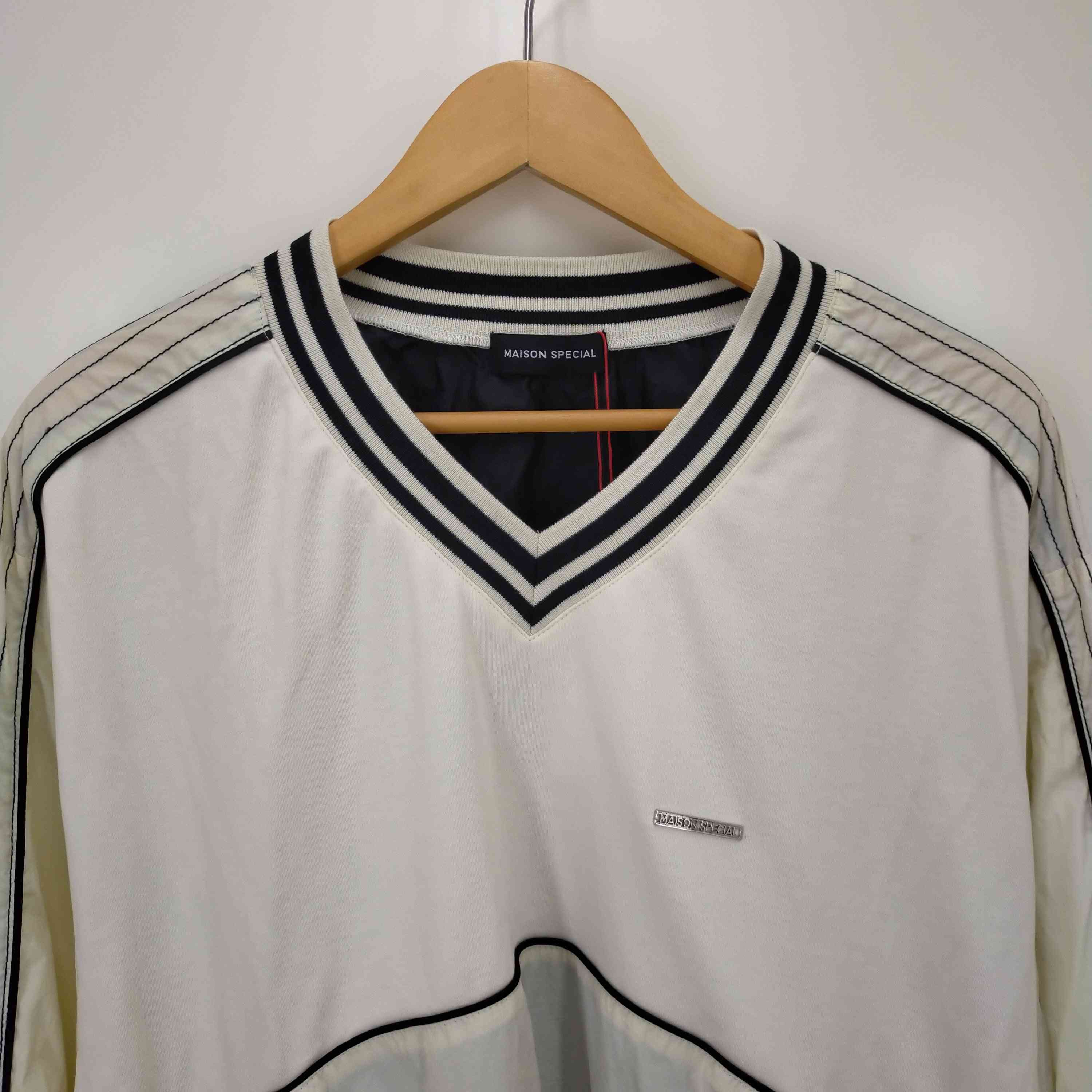 メゾンスペシャル MAISON SPECIAL Piping Sideline Tops