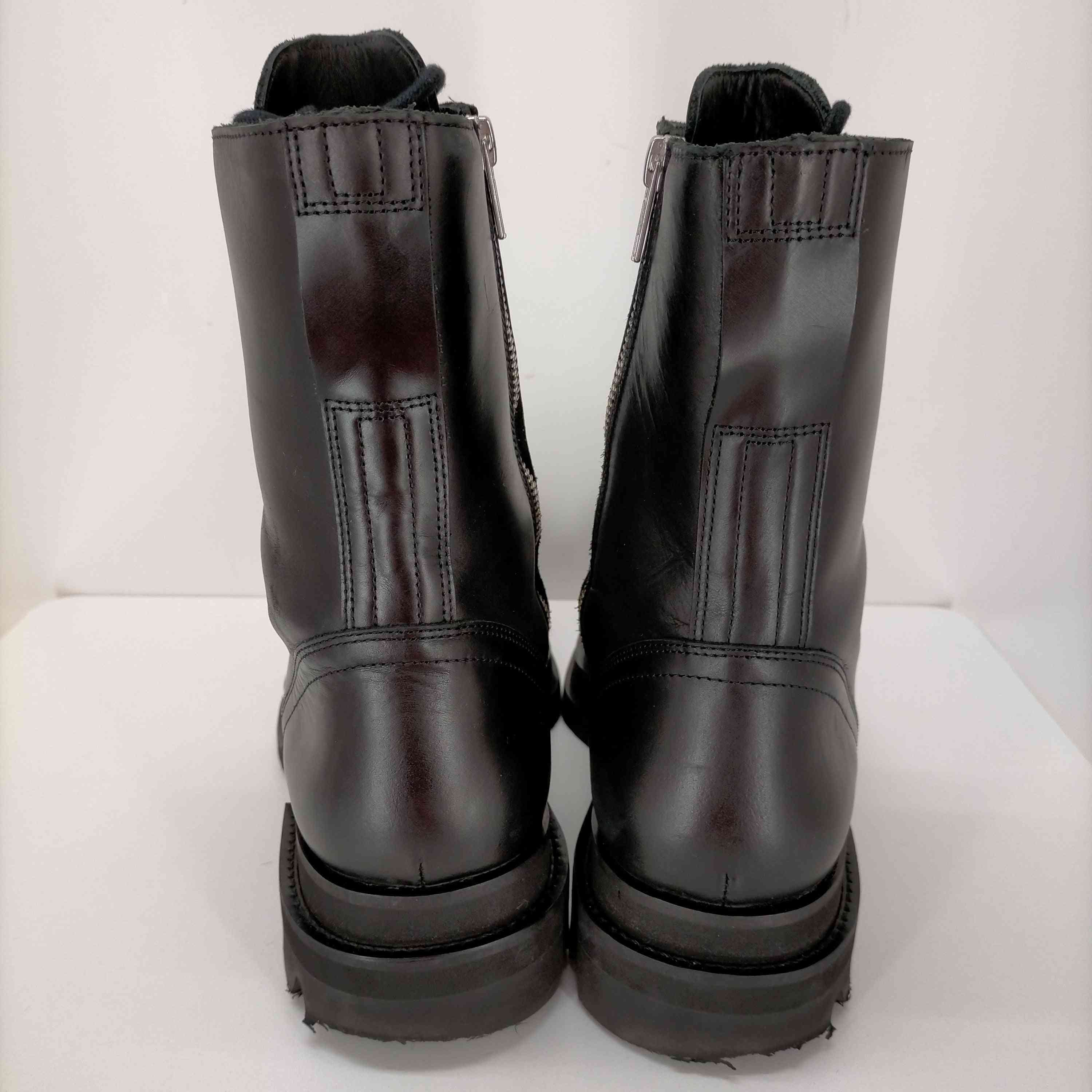 JORDANLUCA レースアップレザーブーツ ジョーダンルカ JORDANLUCA スクエアトゥ レースアップレザーブーツ