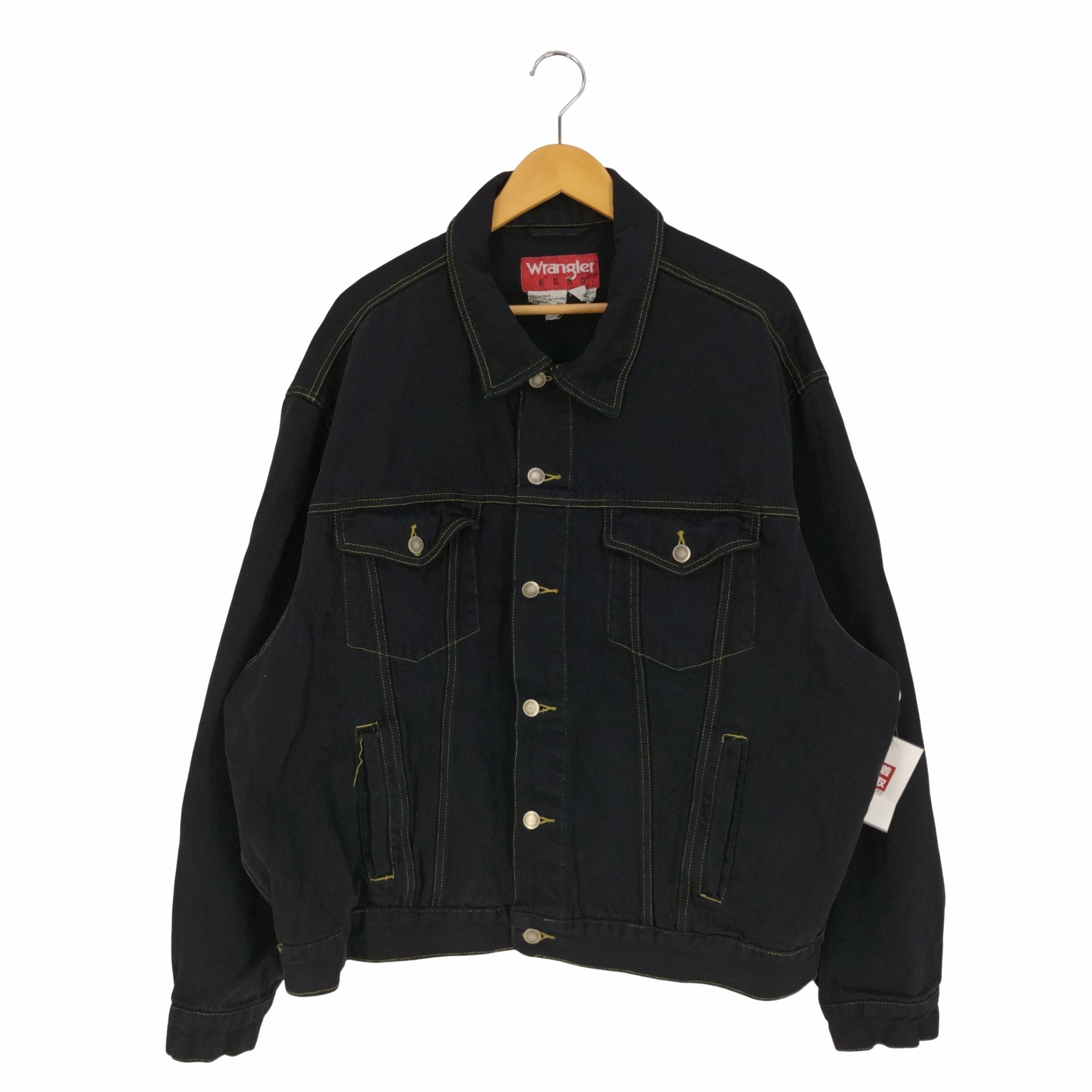 ラングラー Wrangler HERO ブラックデニムジャケット トラッカー