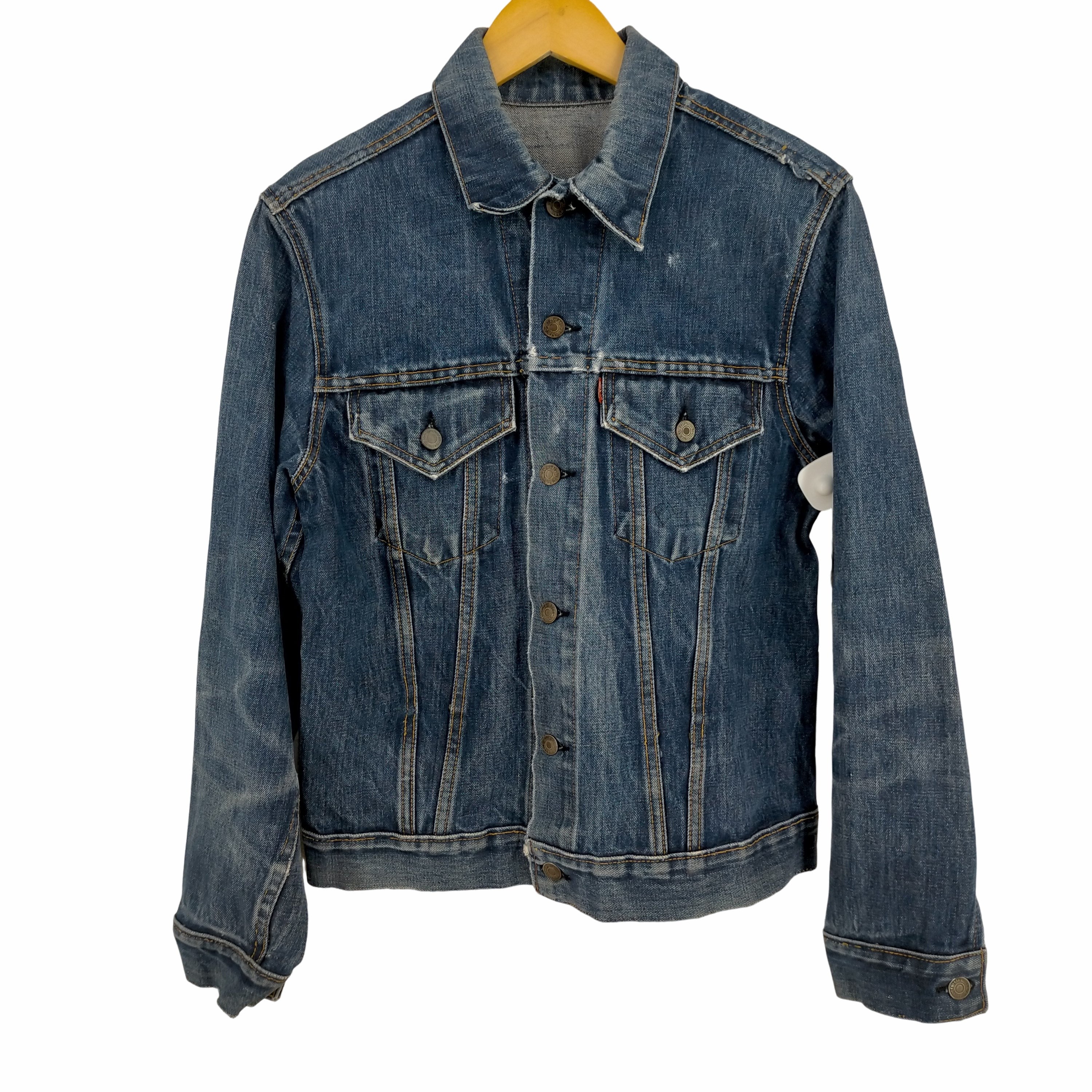 リーバイス Levis 60-70S USA製 ボタン裏526 BIG E 最終 不均等V 黒