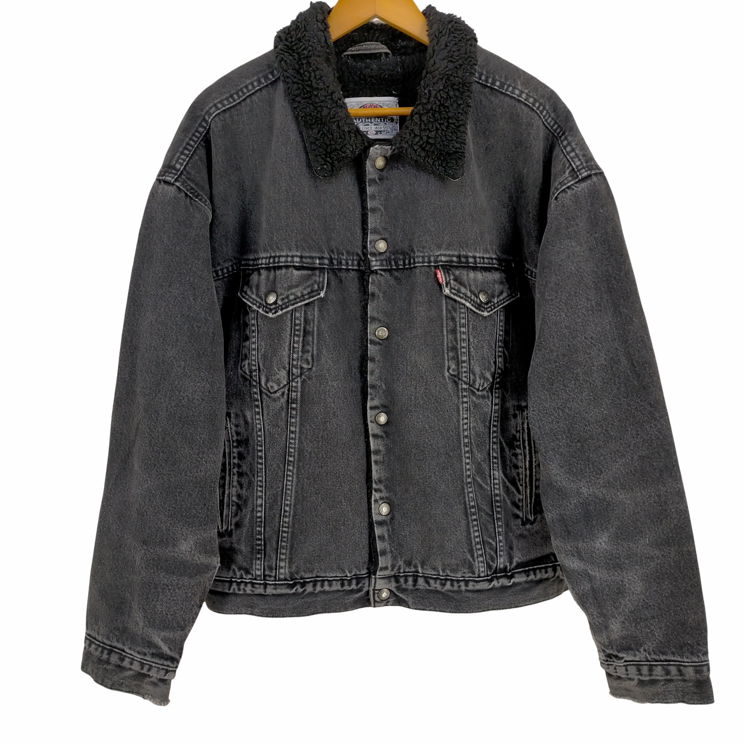リーバイス Levis 70629-4159 BLACK DENIM SHERPA TRUCKER JACKET 