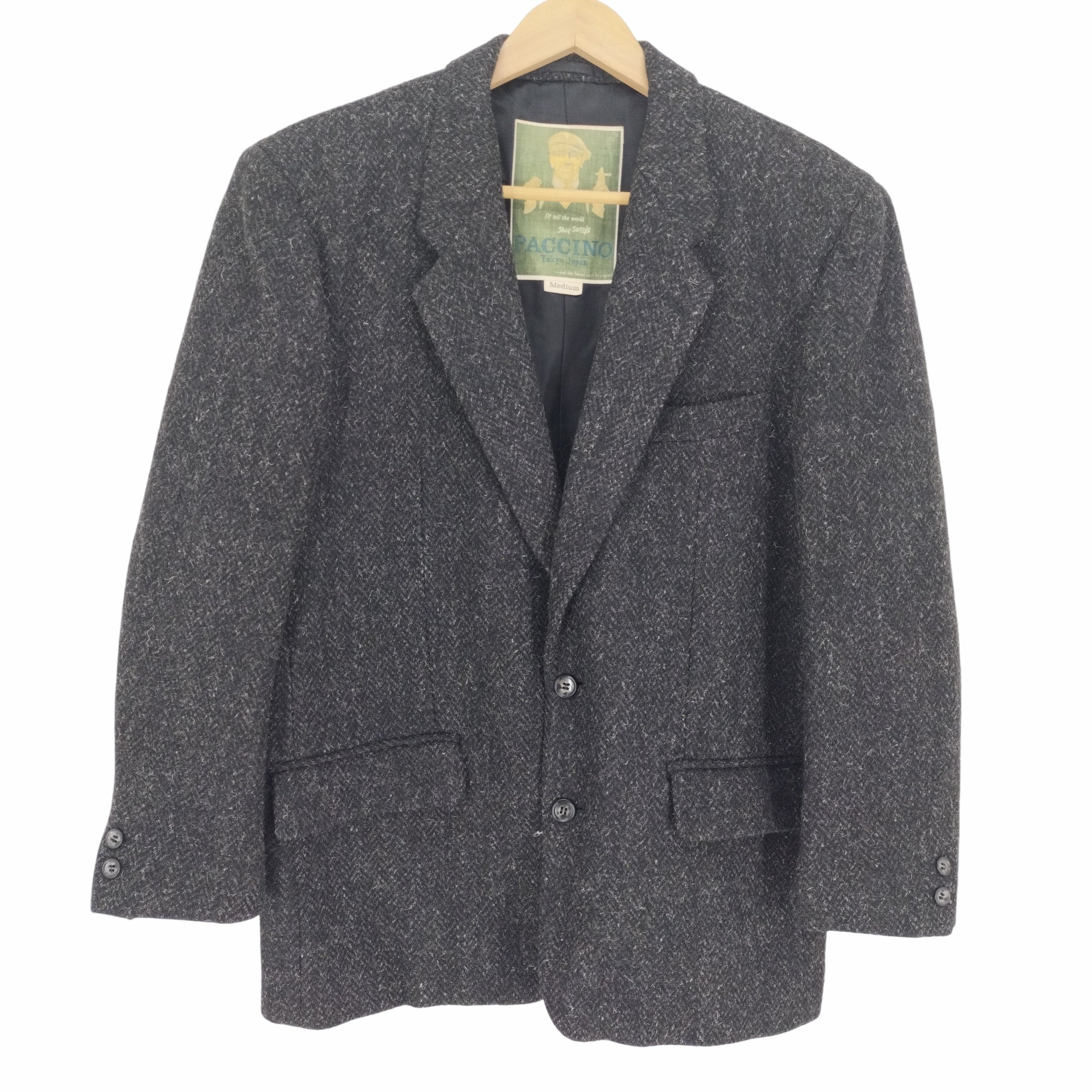 PACCINO 2B ウール テーラード ジャケット メンズ import：M  