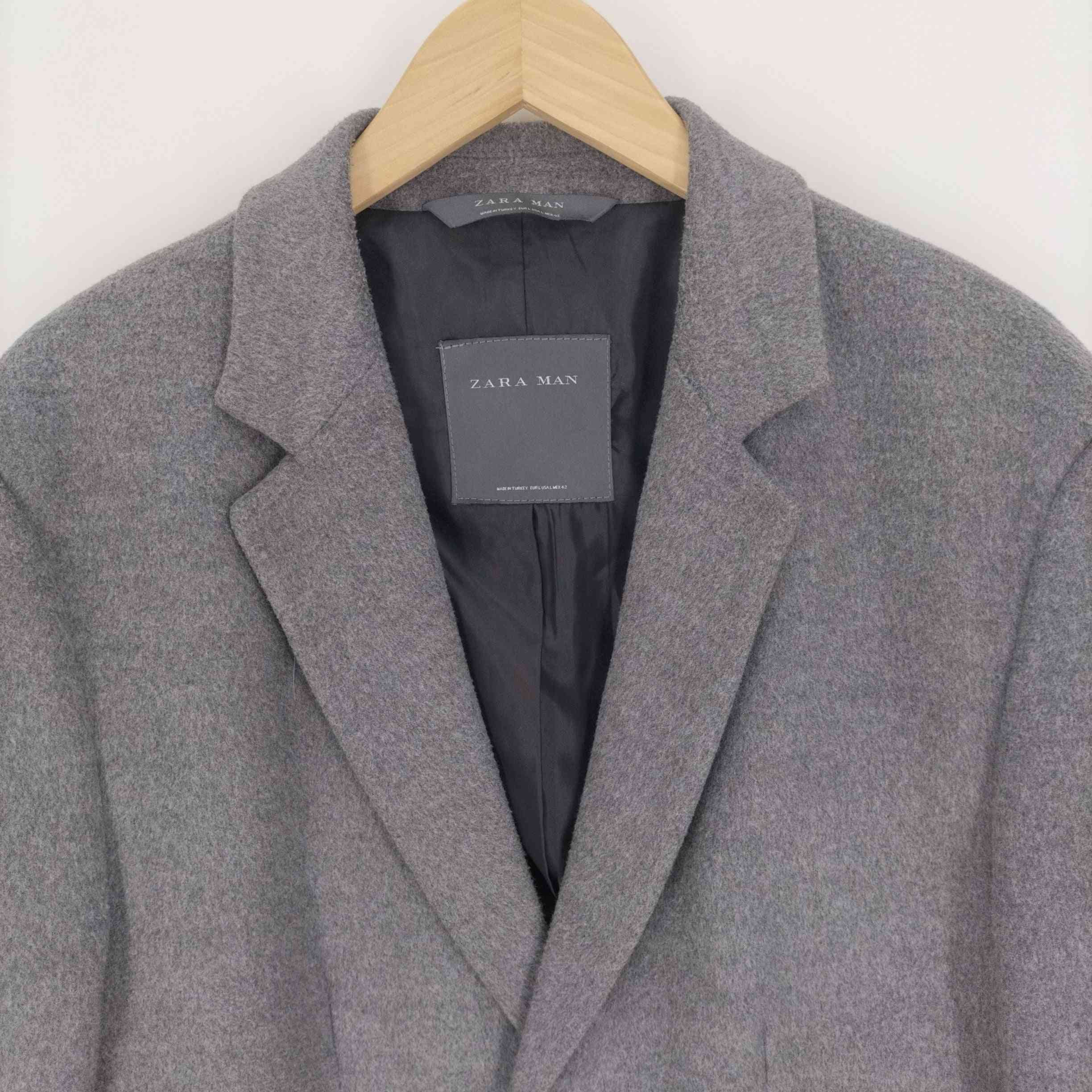 ザラマン ZARA MAN ウールタッチ チェスターコート メンズ import：L