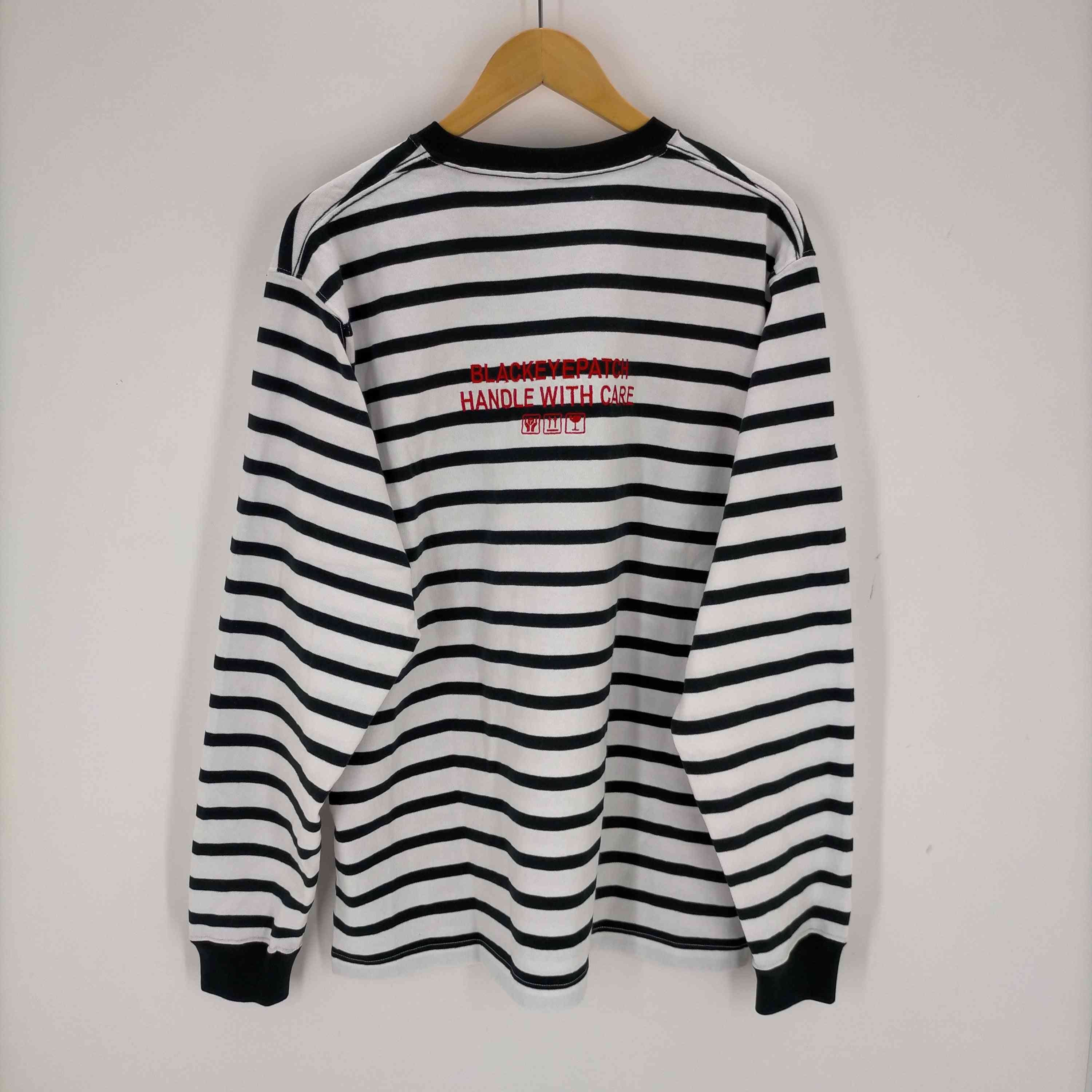 トップス BlackEyePatch HWC LABEL STRIPED L/S TEE BlackEyePatch/HWC LABEL STRIPED L/S TEE （BORDER） - JONAS