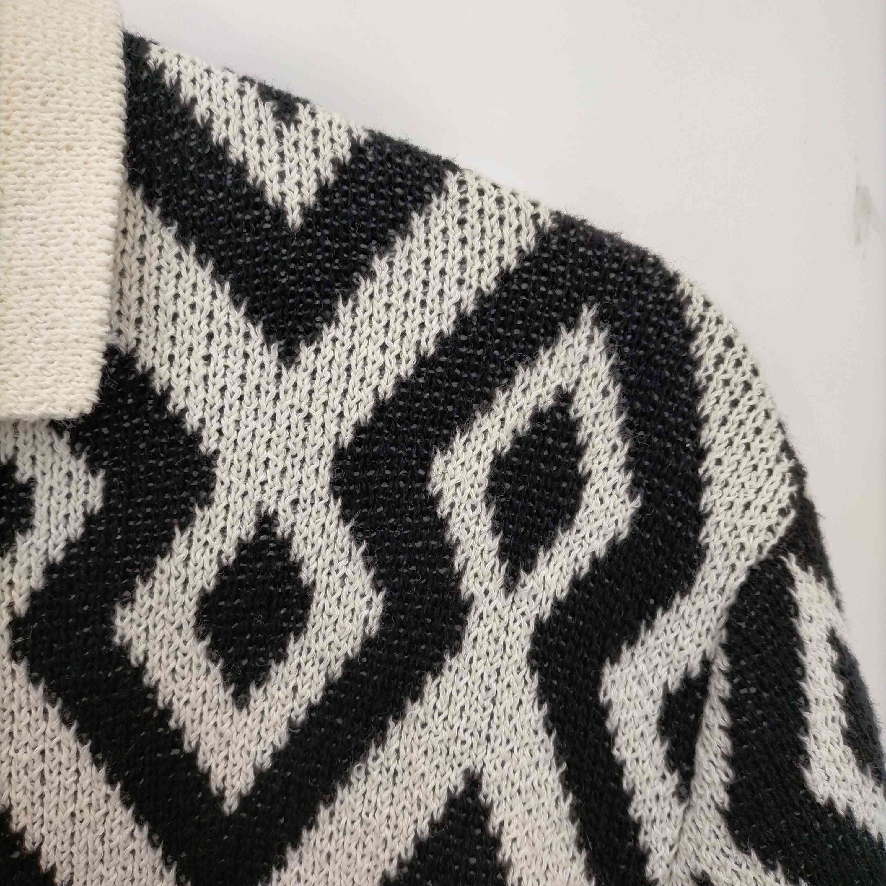 ザラ ZARA GEOMETRIC JACQUARD KNIT CARDIGAN ジオメトリック ジャ 