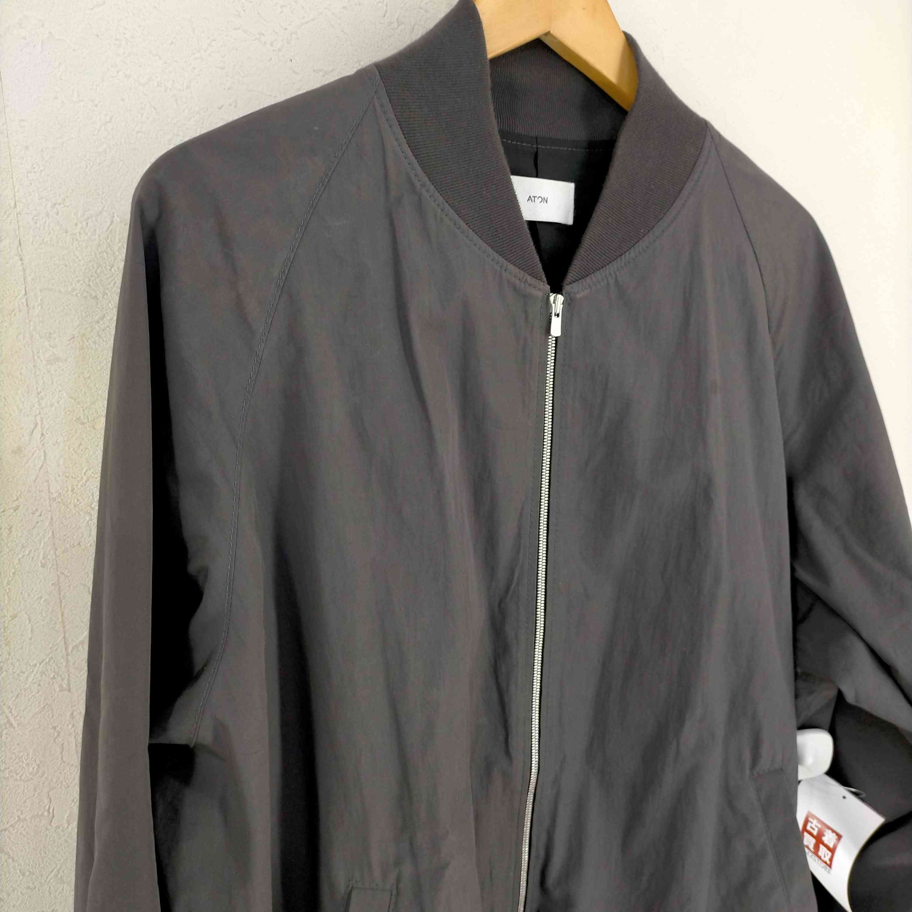 ATON エイトン /KYOTO TSURIZOME FLIGHT JACKET ATON / エイトン】KYOTO TSURIZOME COTTON FLIGHT JACKET