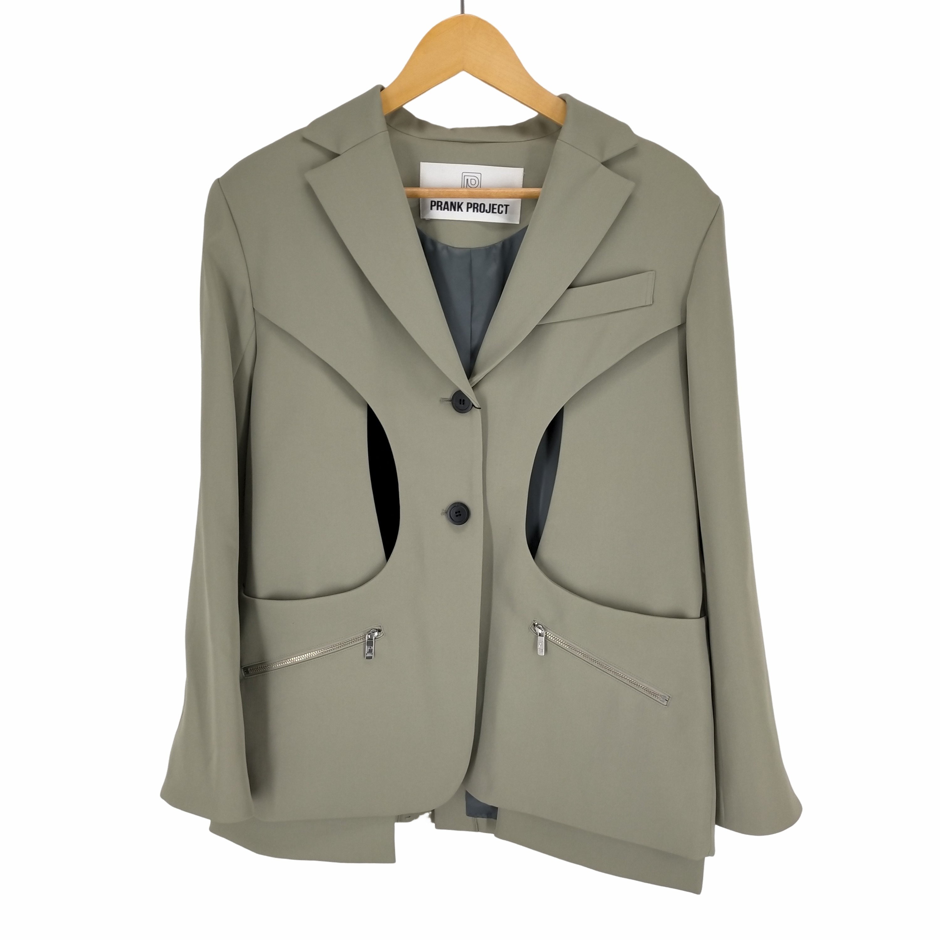 レディース 【美品】PRANK PROJECT Cut-out Jacket gray