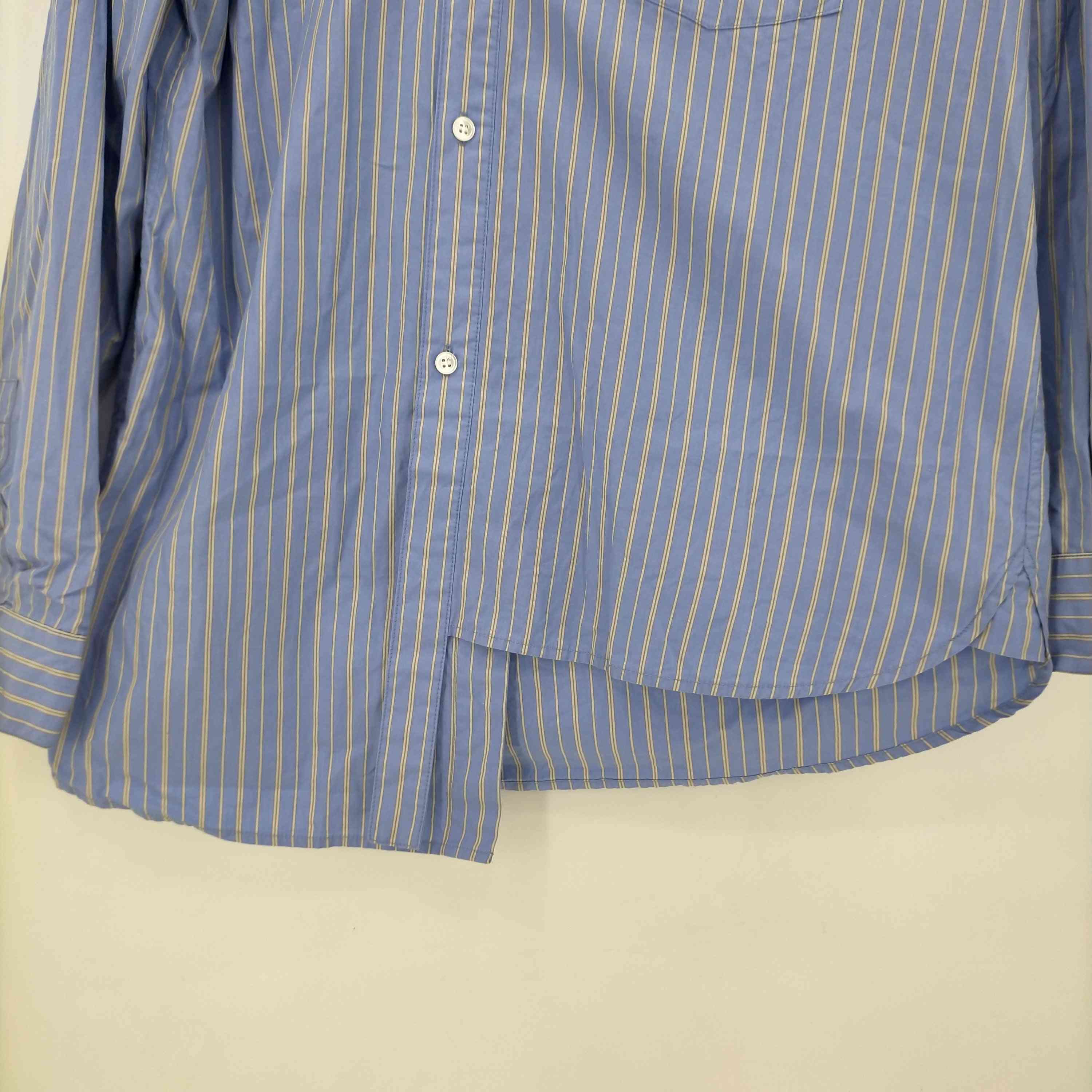 soduk◆長袖シャツ/ブルー/コットン/ストライプ/0423030404/23AW/long collar shirt スドーク soduk 23AW long collar shirt レディース – ブランド