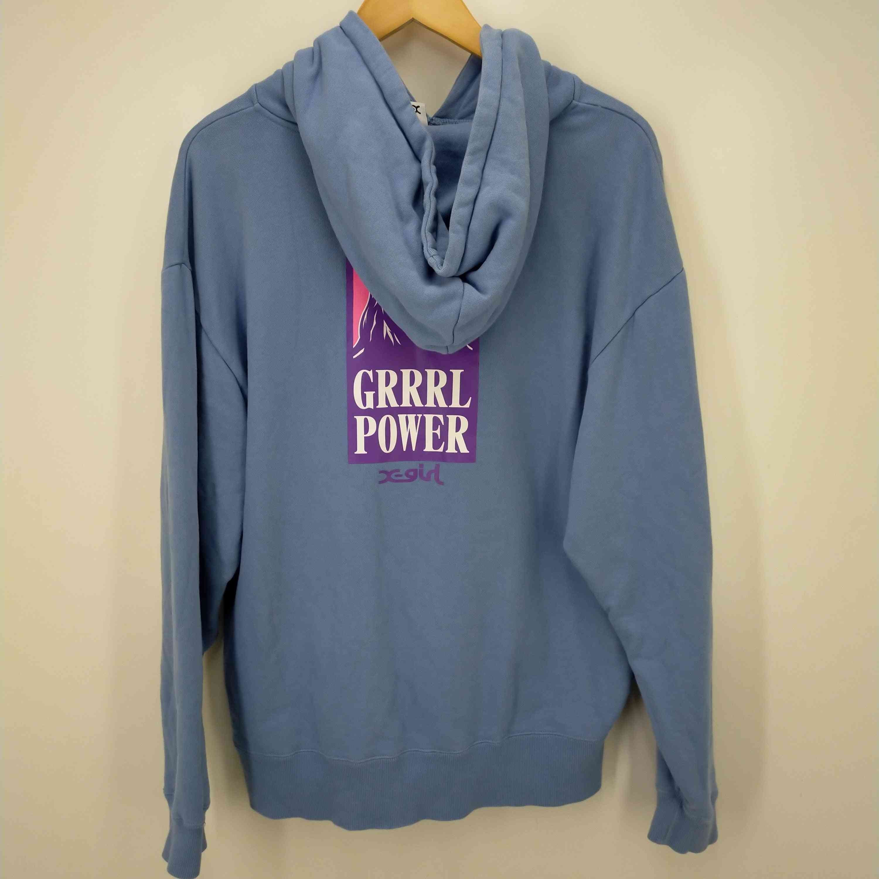 エックスガール X-girl GRRRL POWER SWEAT HOODIE レディース M – ブランド古着買取販売バズストア