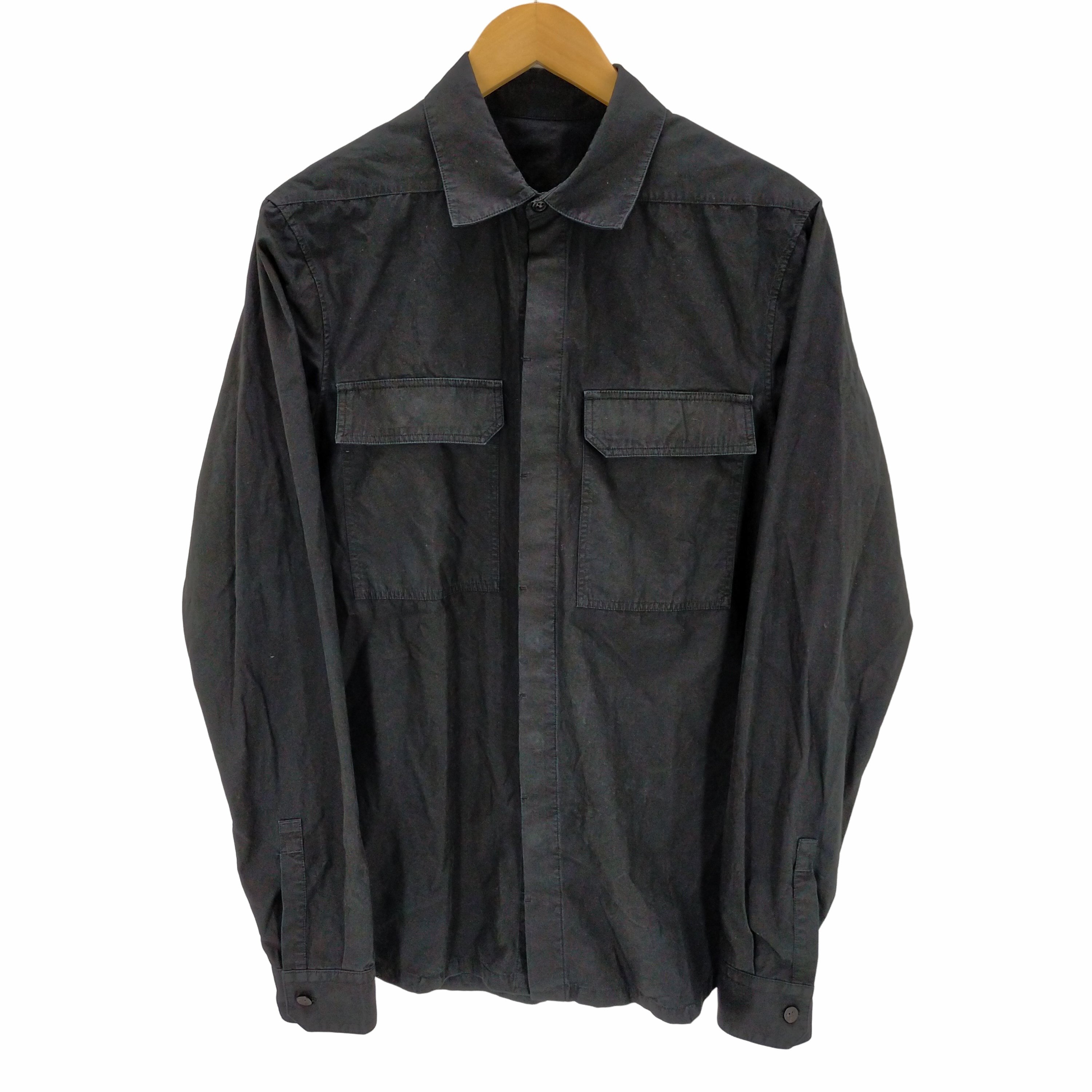 リックオウエンス RICK OWENS 22ss ワークシャツジャケット メンズ US 