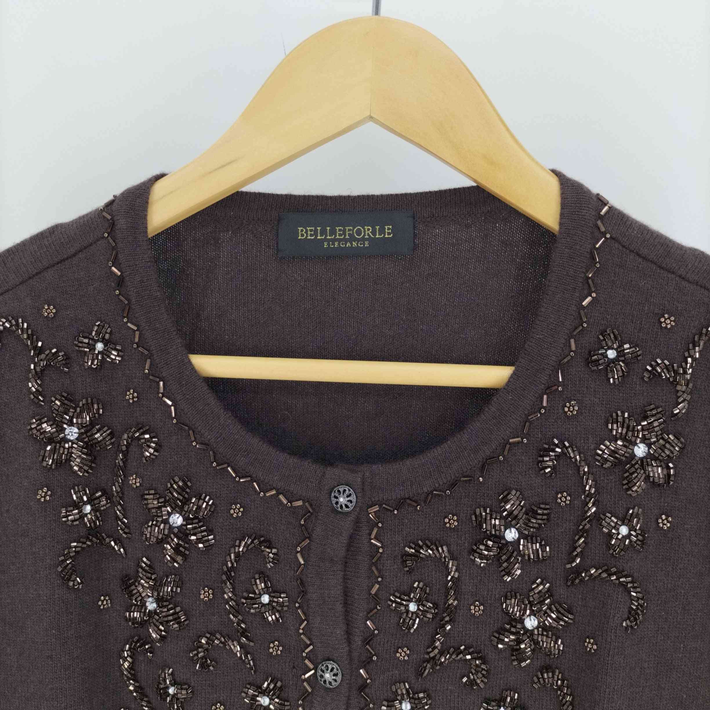 BELLEFORLE ELEGANCE ビジューカーディガン レディース FREE 
